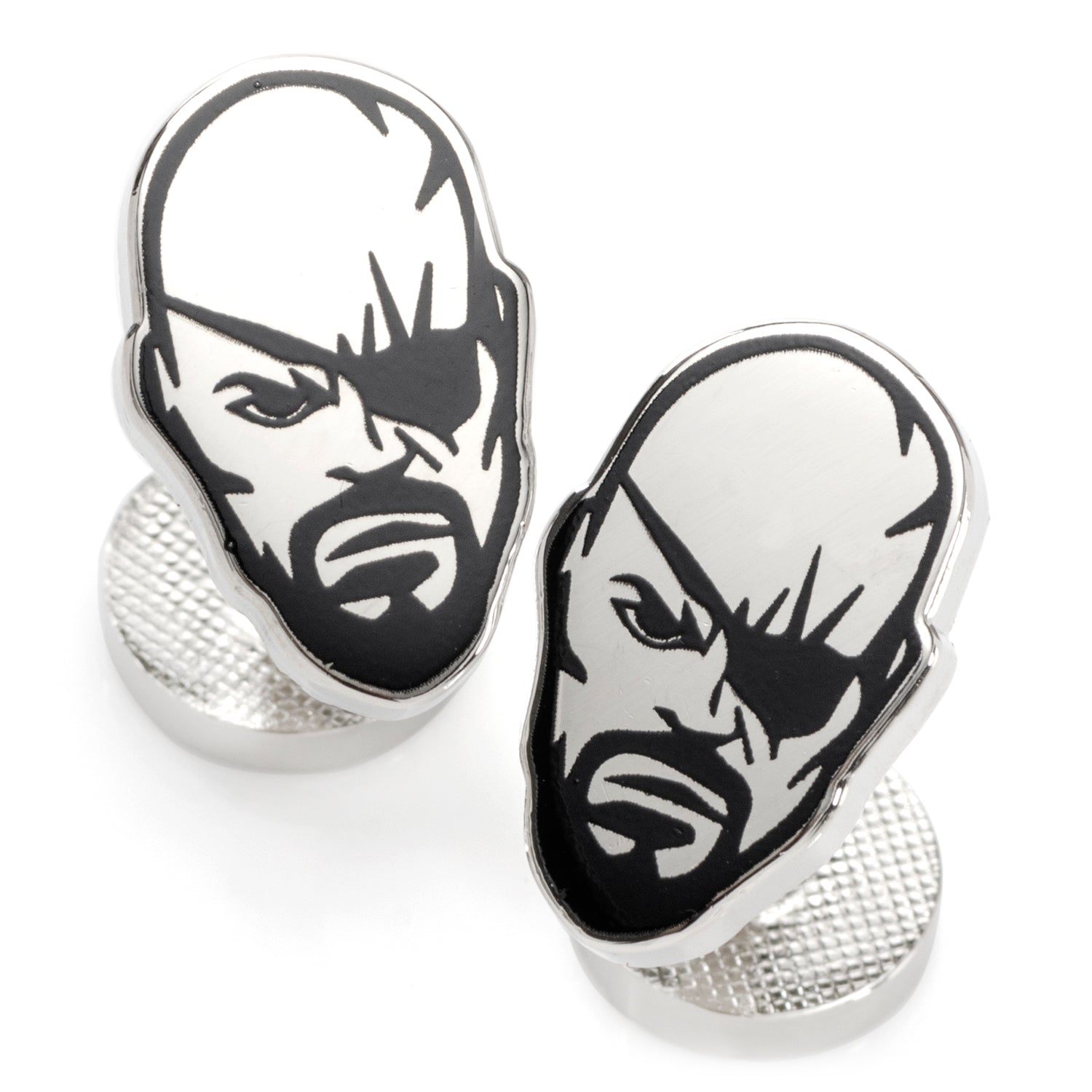 Marvel Nick Fury Silver Cufflinks
