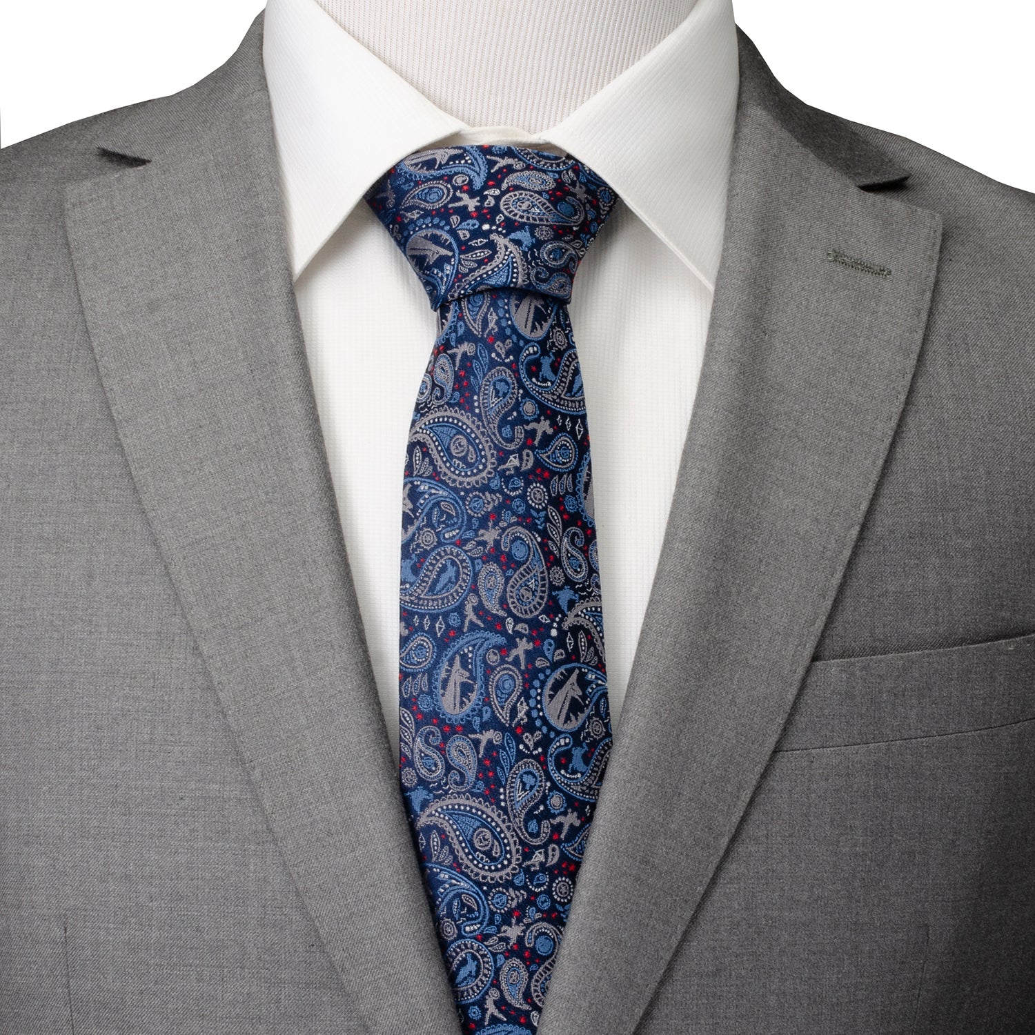 Marvel Avengers Blue Multi Paisley Men's Tie