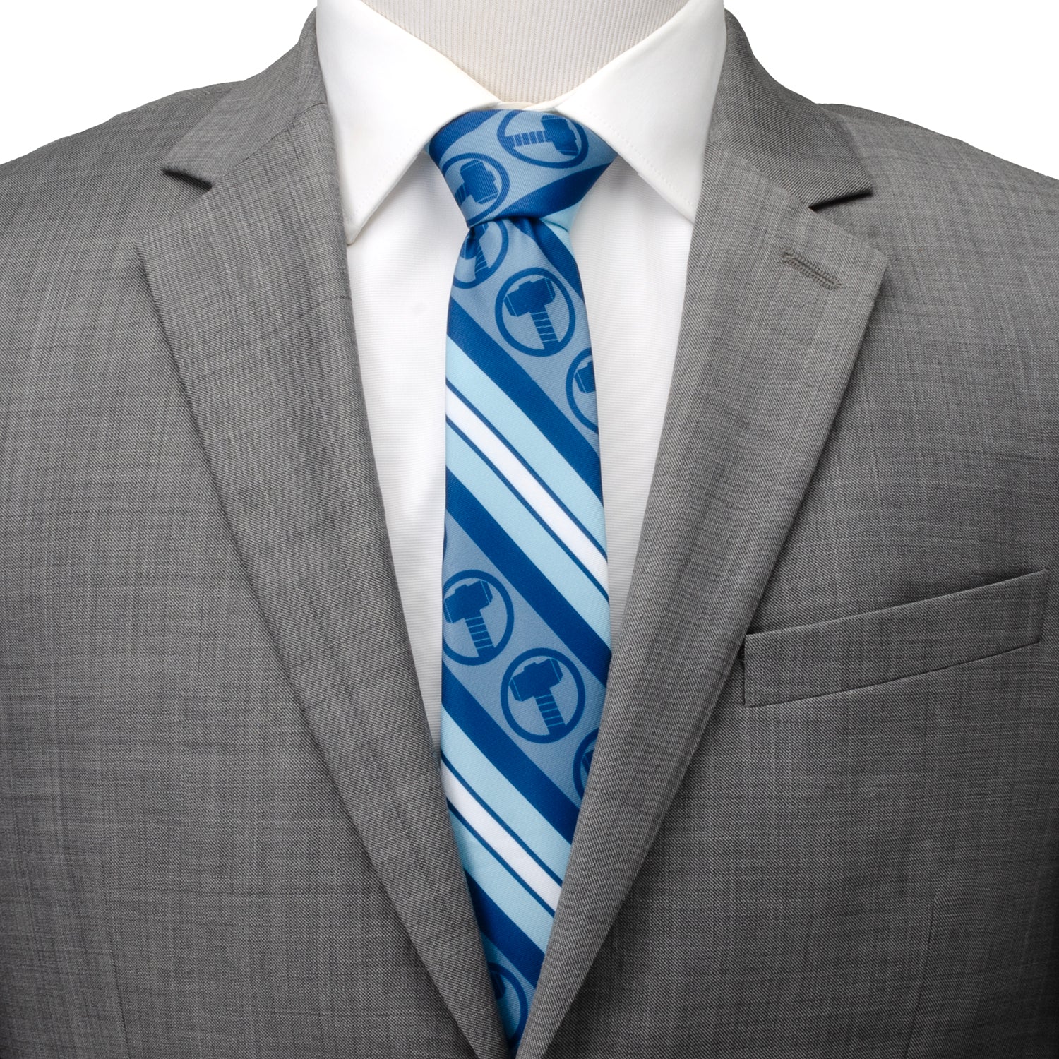 Marvel Thor Blue Striped Men's Tie
