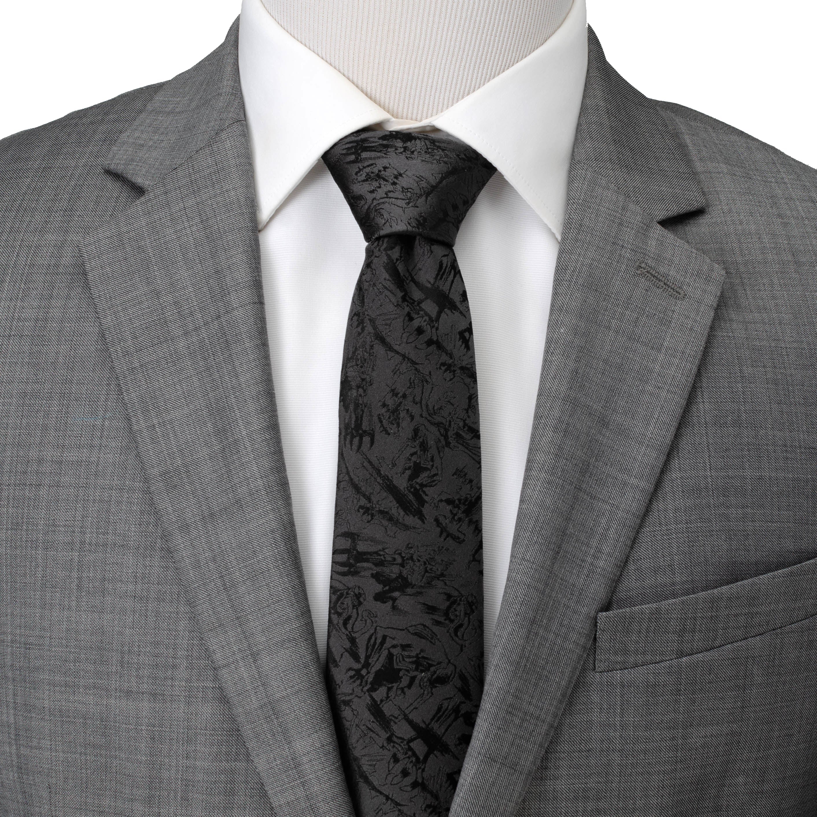Venom Dark Gray Action Men's Tie
