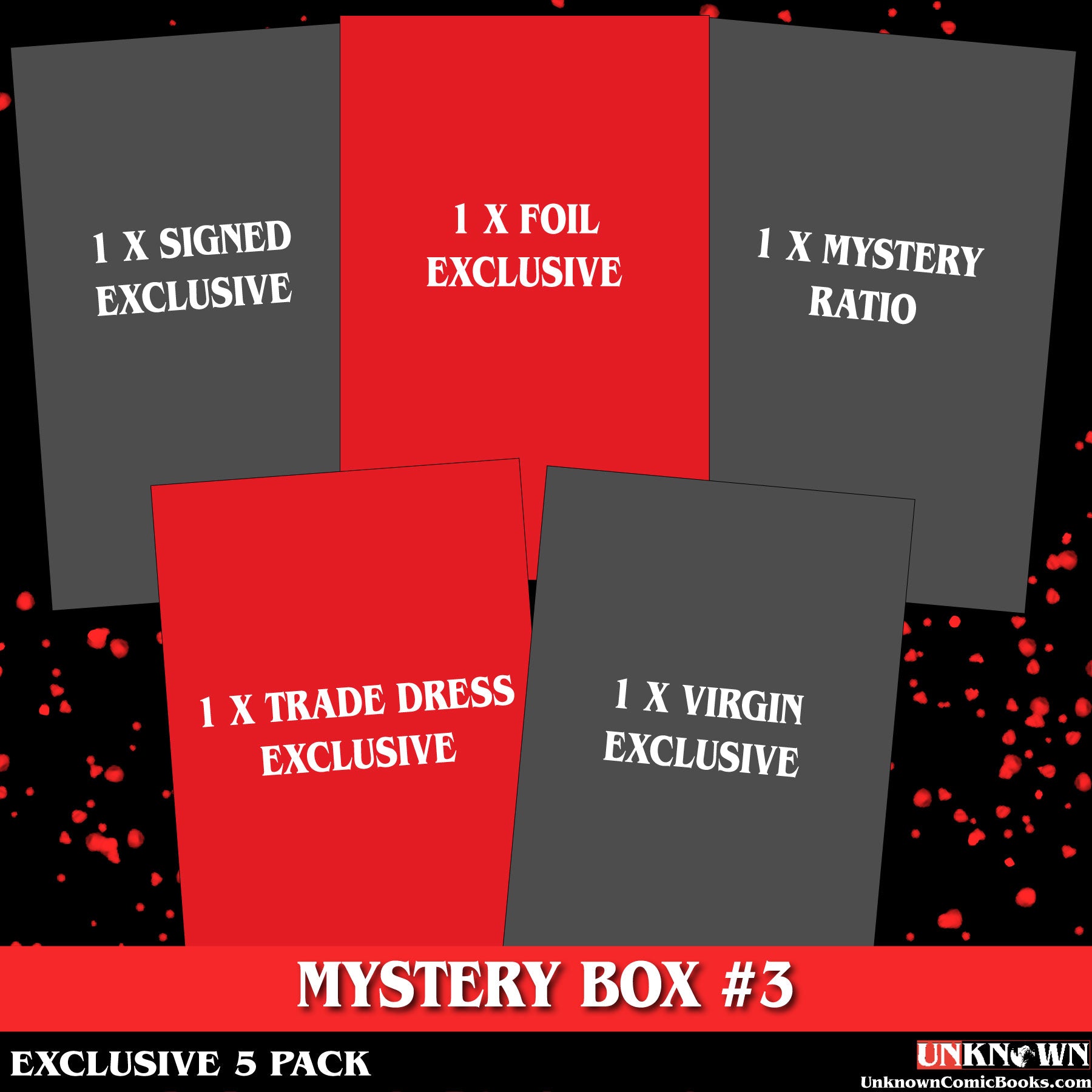 [5 PACK] MYSTERY BOX #3 SIGNATURE DEAL UNKNOWN COMICS EXCLUSIVE (11/01/2023)