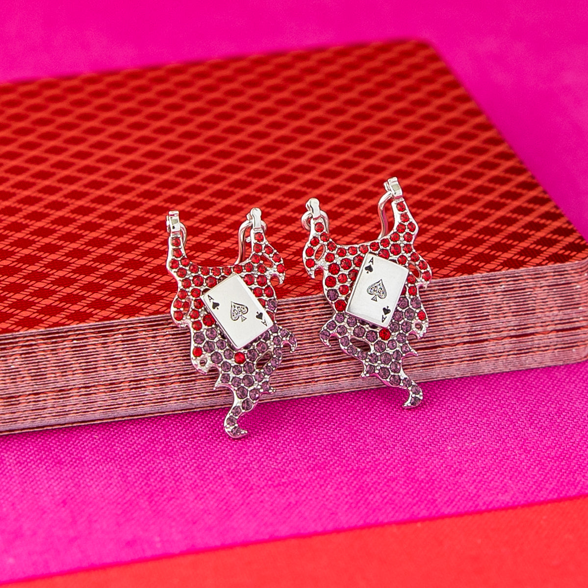 Marvel X RockLove X-MEN Gambit Spinning Card Earrings