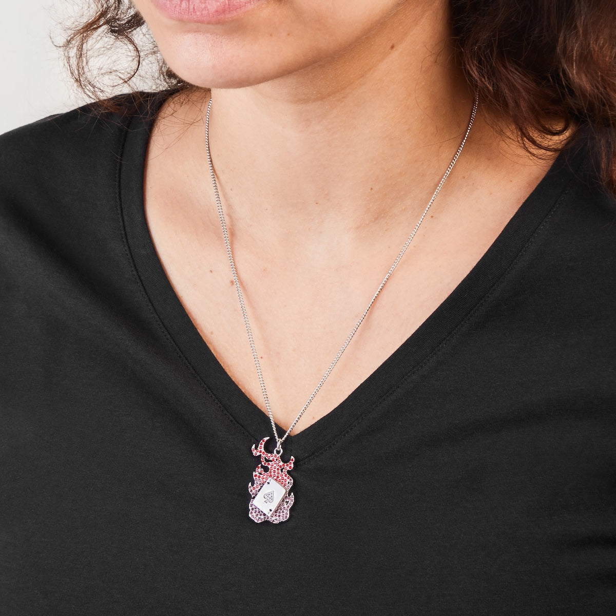 Marvel X RockLove X-MEN Gambit Spinning Card Necklace