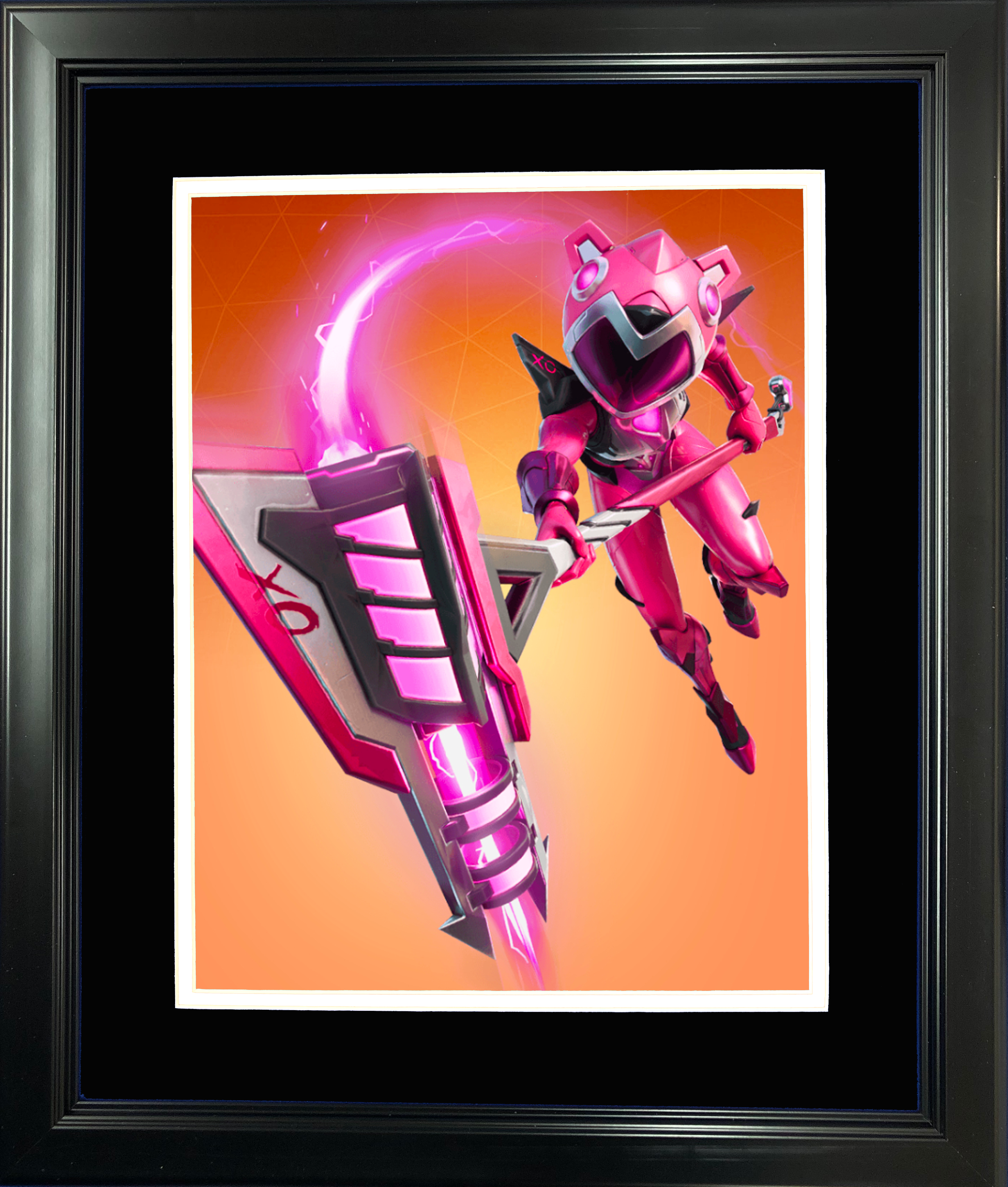 Framed Mecha Cuddle Master Legendary Fortnite Skin 11"x14" Video Game Photo