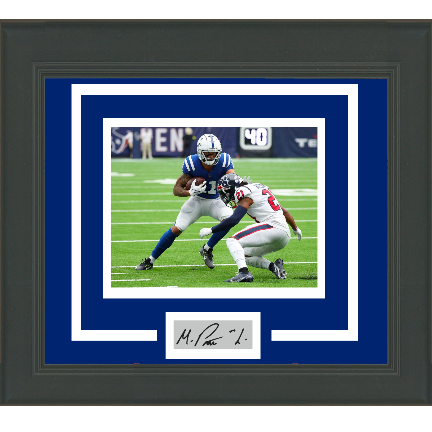 Framed Michael Pittman Jr Facsimile Laser Engraved Signature Auto Indianapolis Colts 11x14 Football Photo