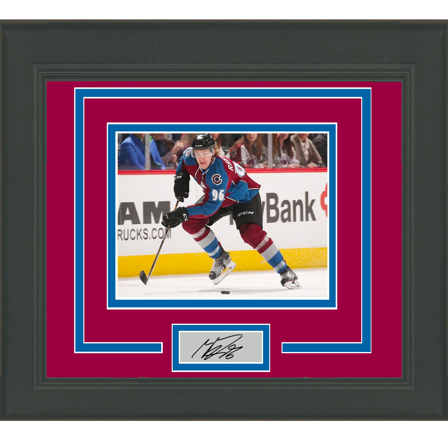Framed Mikko Rantanen Facsimile Laser Engraved Signature Auto Colorado Avalanche 11x14 Hockey Photo