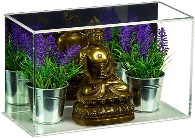 Versatile Acrylic Display Case with Slide Back and Size Options