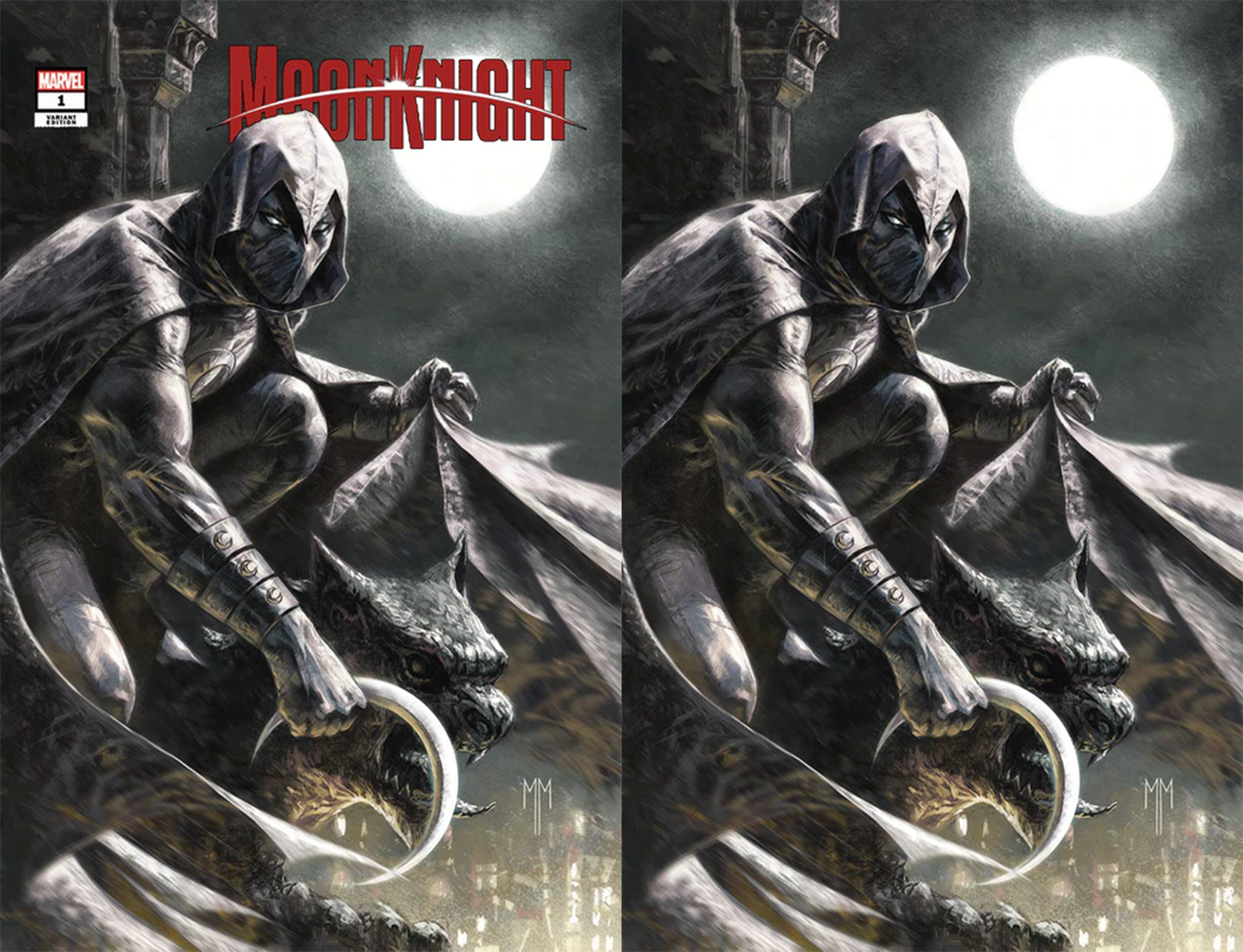 Moon Knight #1 Marco Mastrazzo Trade Virgin Set Of 2 Variant (07/21/2021) Marvel