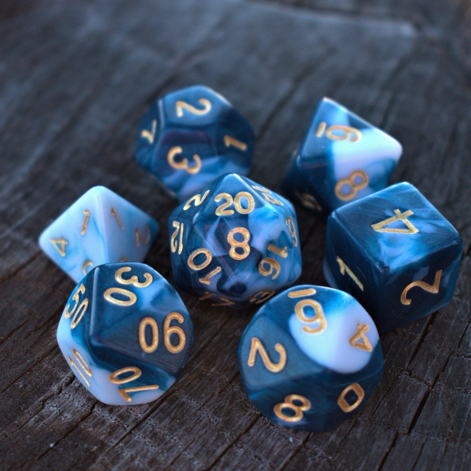 Murky Waters Acrylic Dice Set