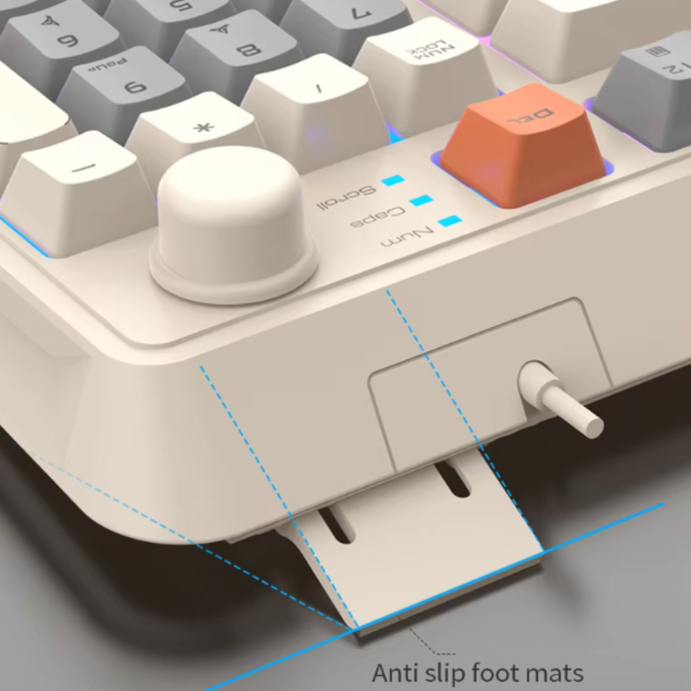 Onetify 94 Keys Portable Wired Keyboard and Mouse Set