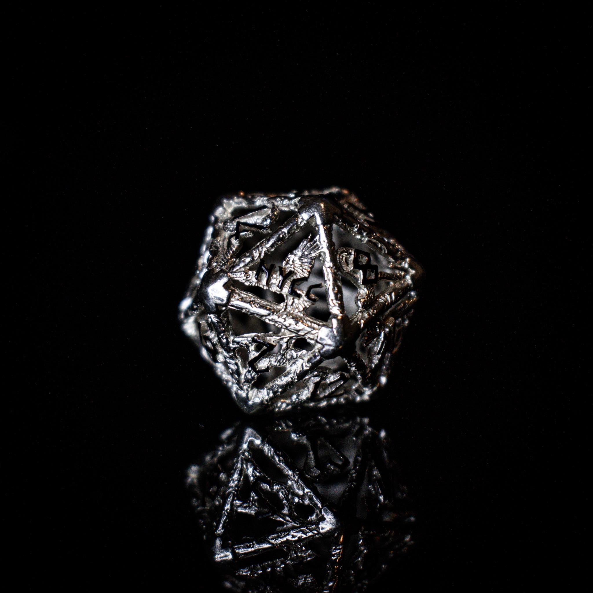 NYCC Exclusive Sterling Silver Dice Set - Black