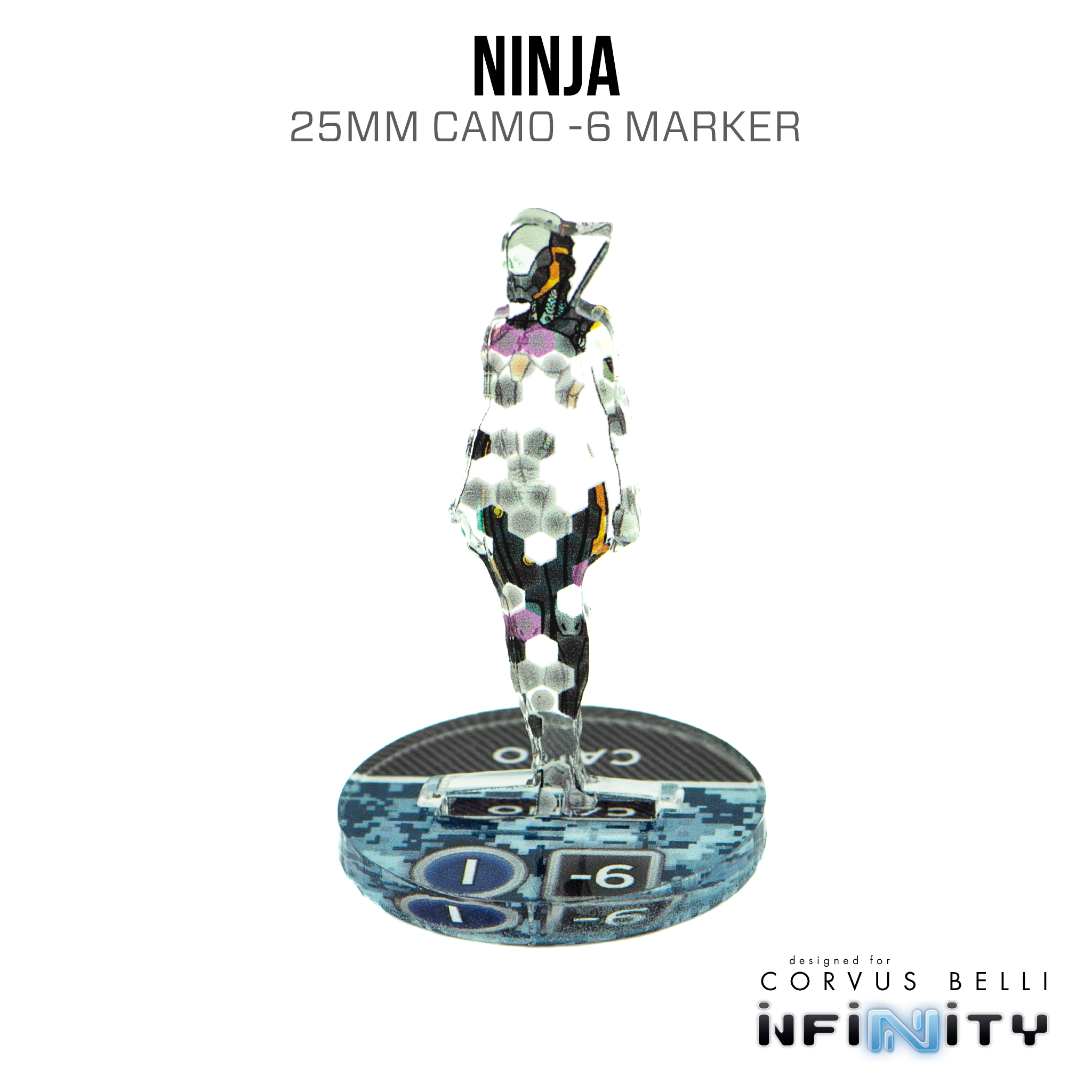 Infinity 3D Markers: Ninja (25mm Camo -6)
