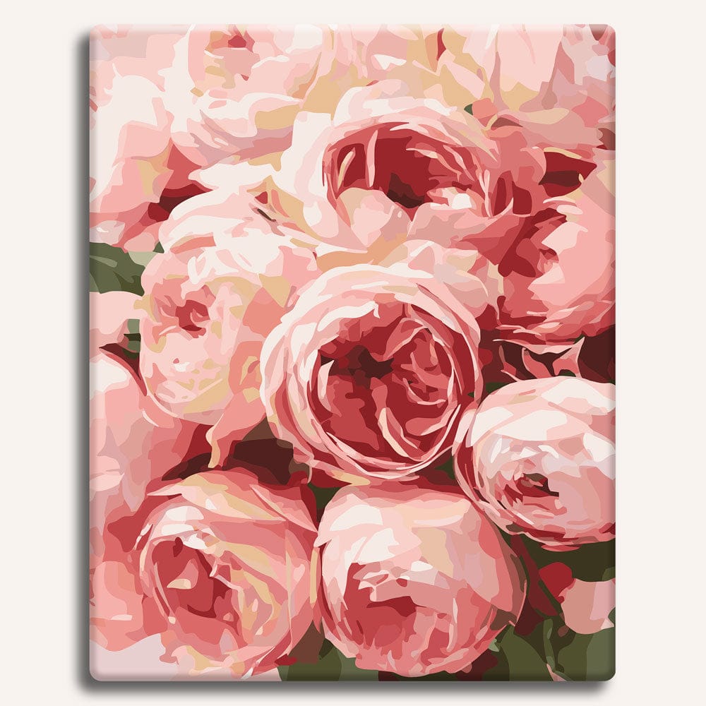 Pink Roses - Paint By Numbers Kit