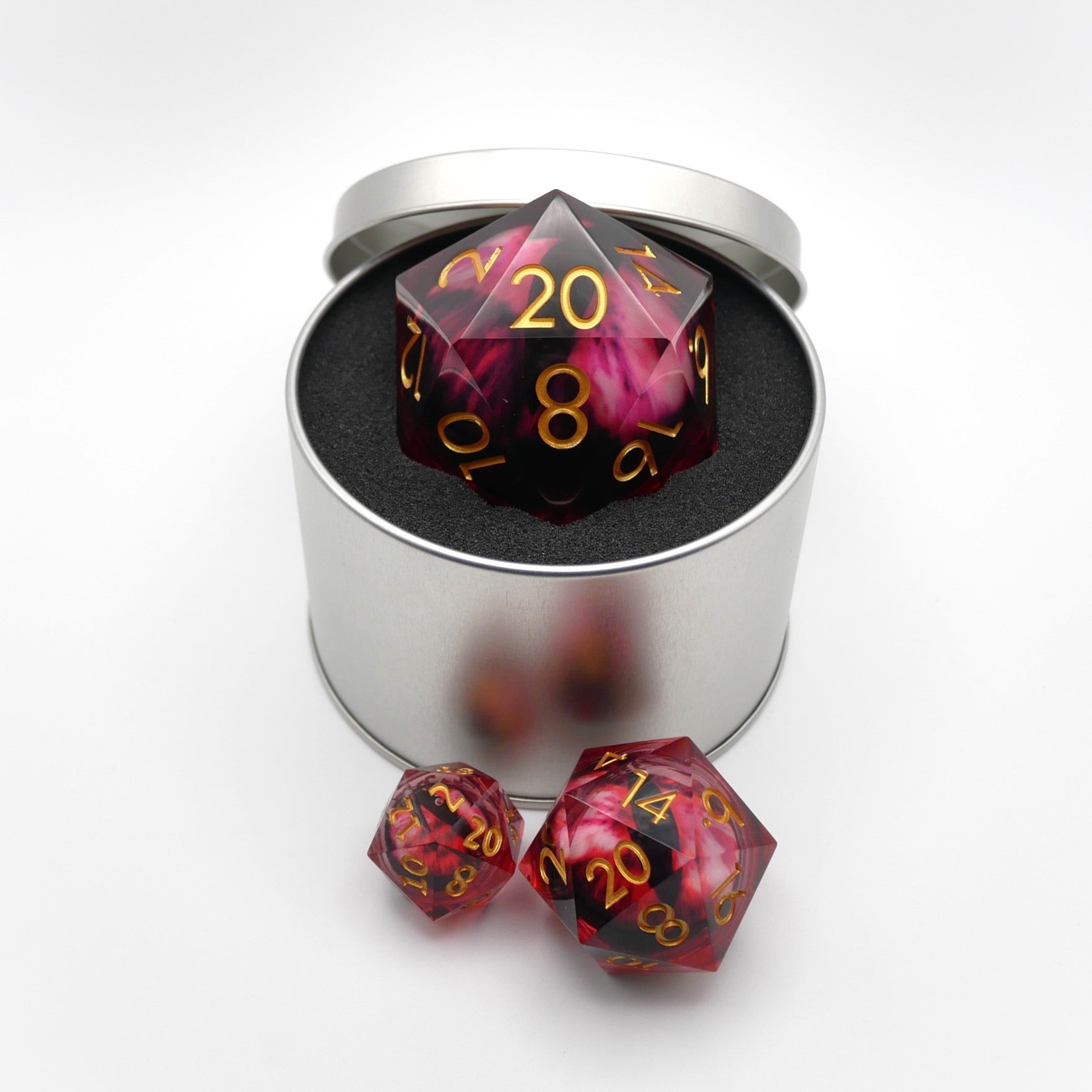 Nosferatu's Eye - Giant D20 Moving Eye DnD Dice | Acrylic RPG Gaming Dice