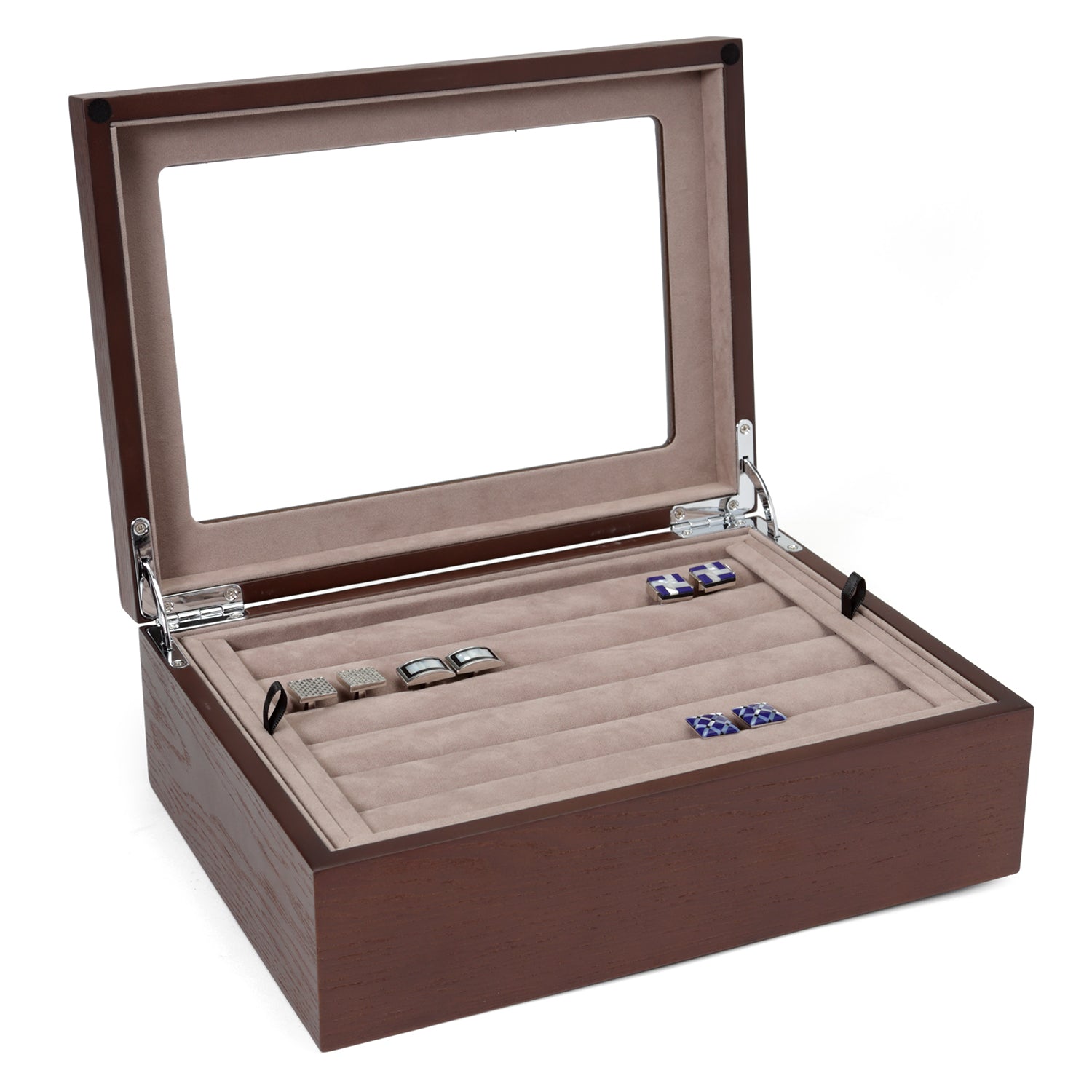 Espresso Cufflinks Collector's Case - 72 pairs