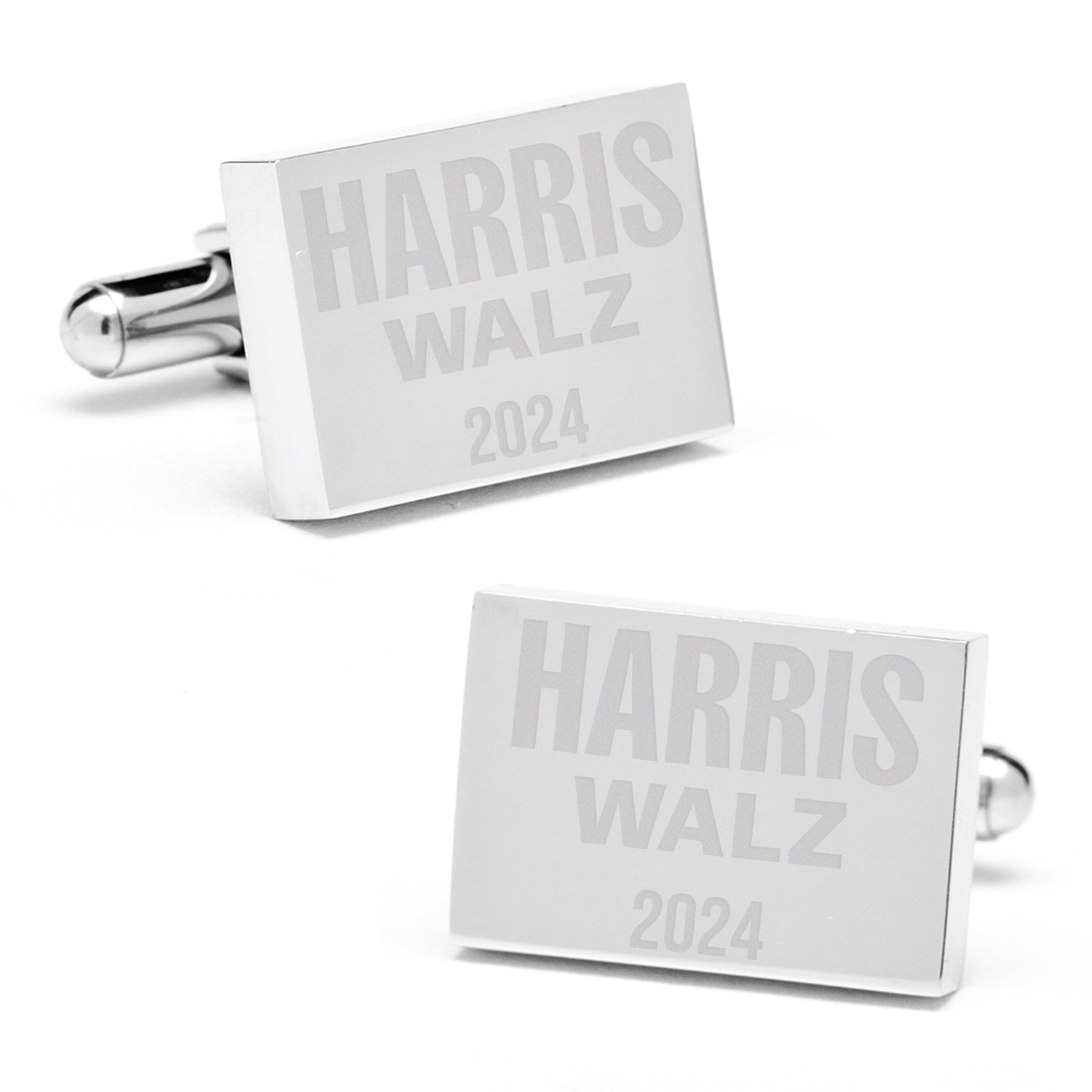 Stainless Steel Engravable Presidential Cufflinks