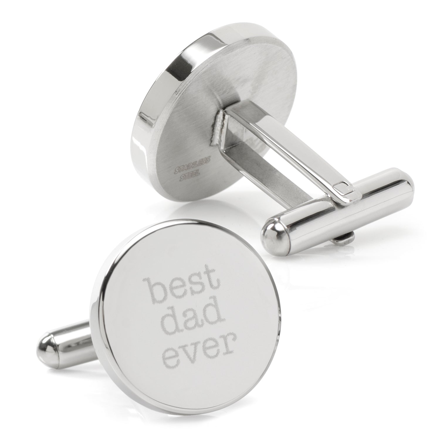 Best Dad Ever Engravable Cufflinks