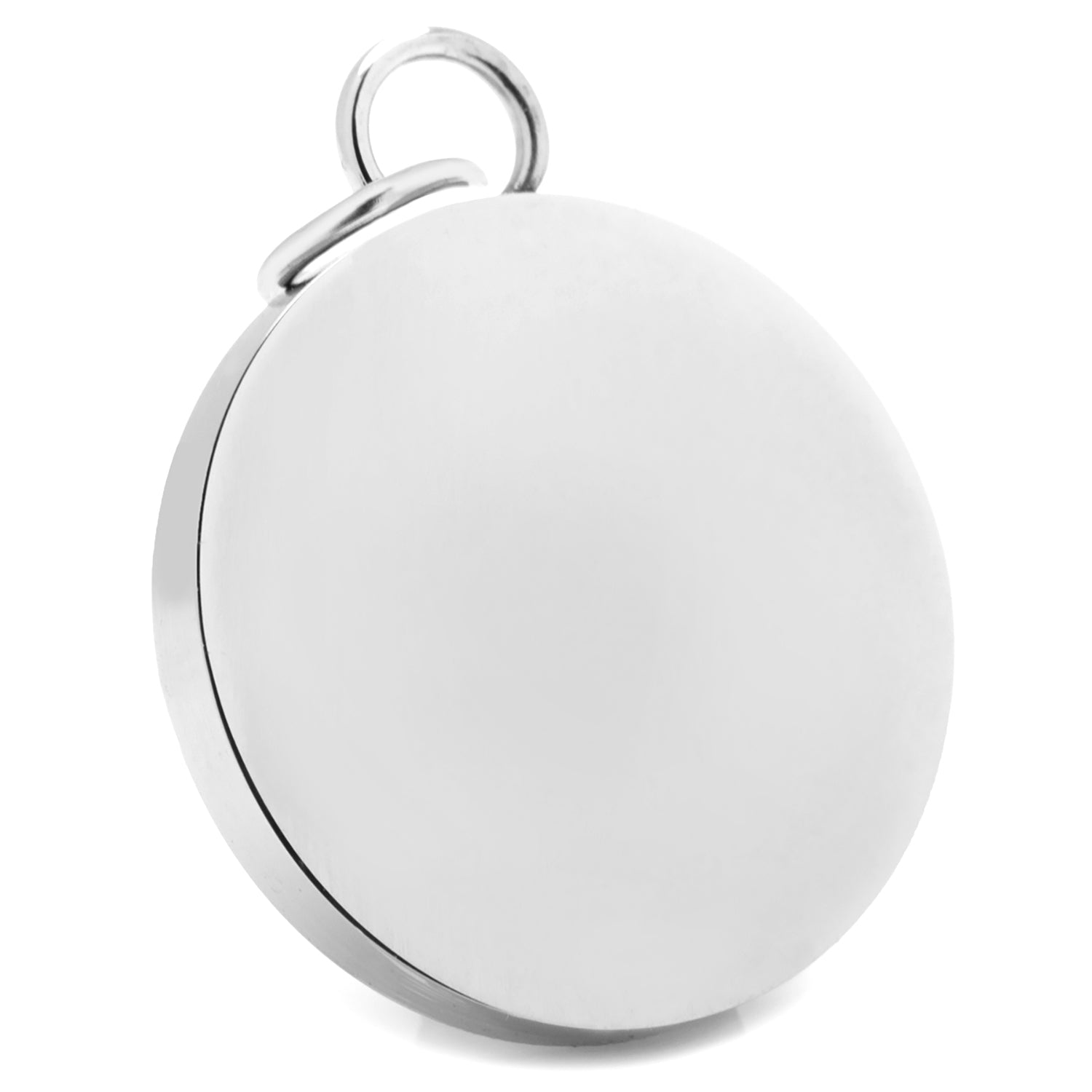 Stainless Steel Engravable Round Infinity Pendant