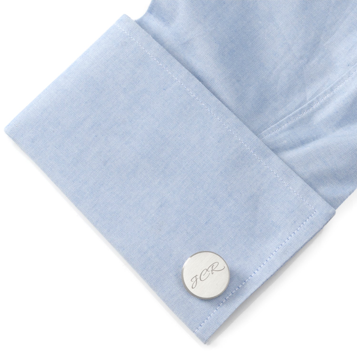 Brushed Stainless Steel Cufflinks