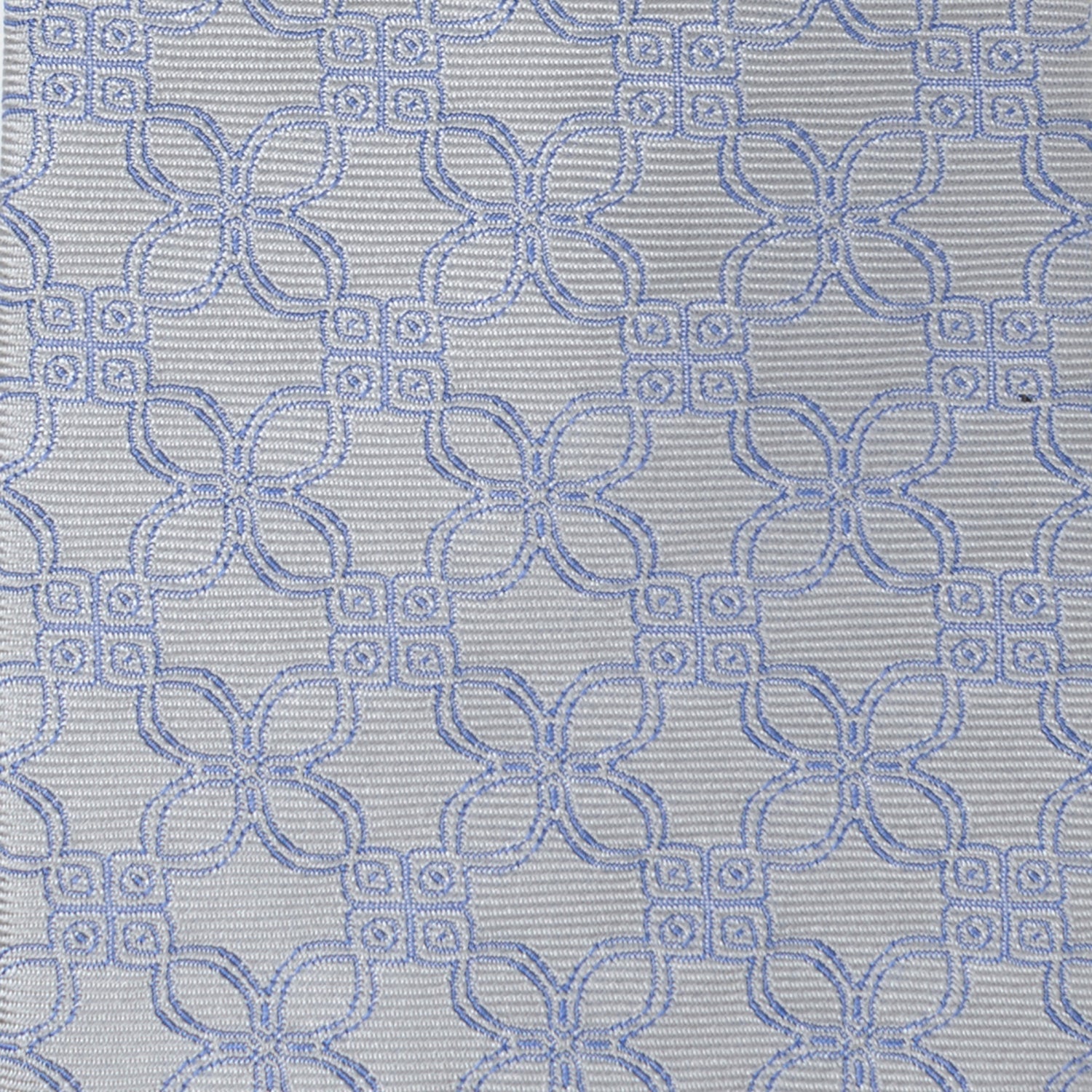 Gray Blue Art Deco Men's Tie