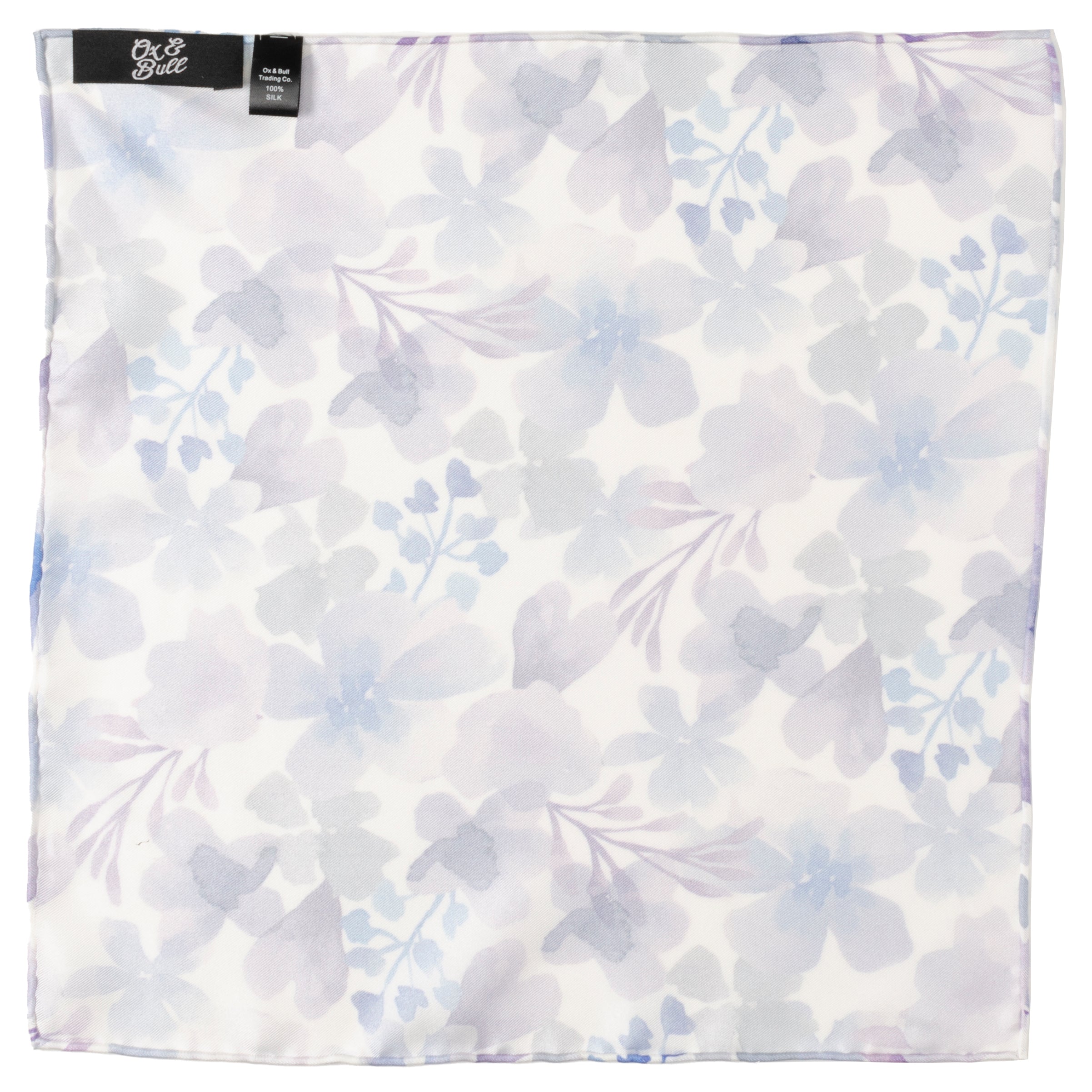 Watercolor Lavender Mix Men's Silk Pocket Square