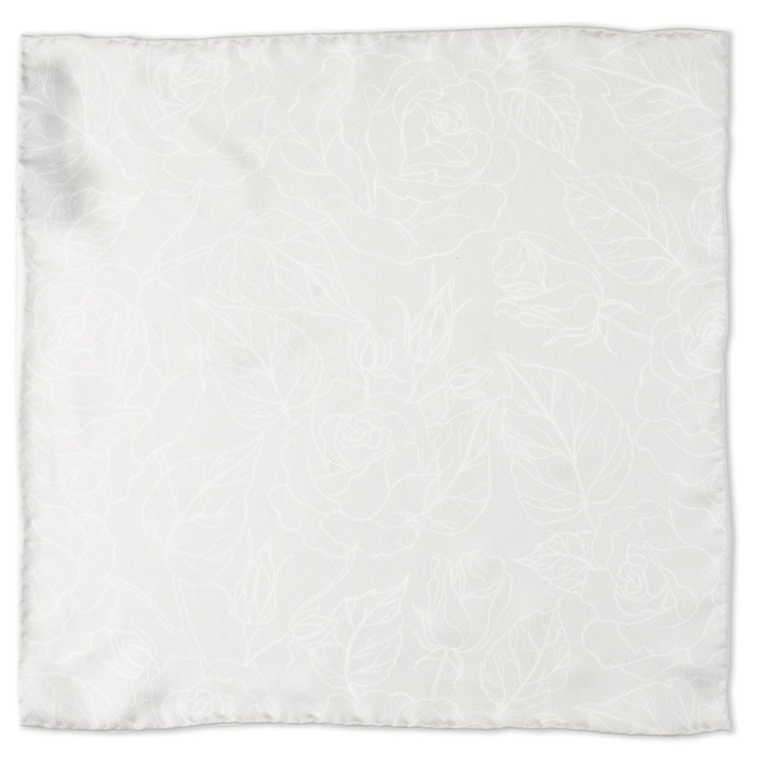 Black Floral Tie and Pocket Square Gift Set