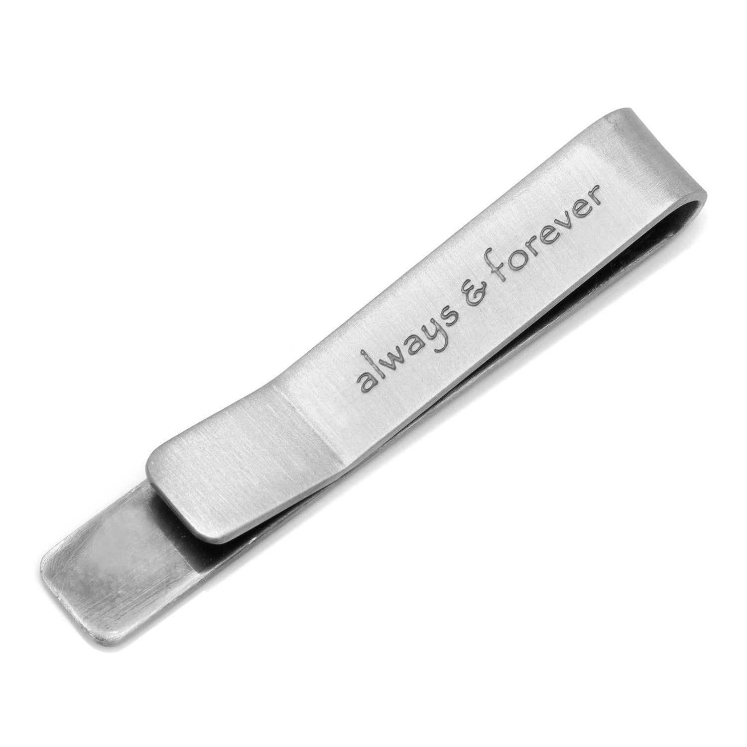Always and Forever Hidden Message Tie Bar