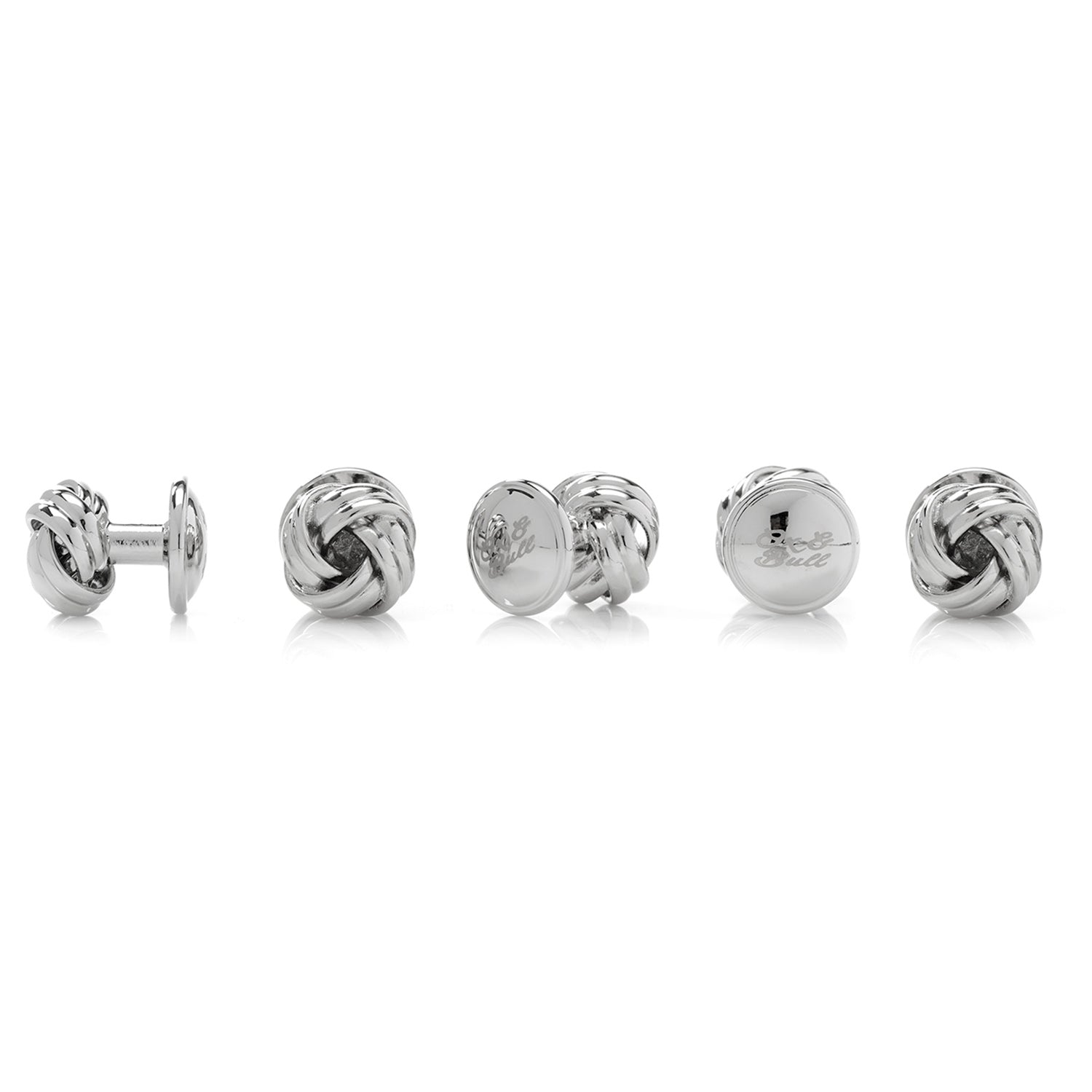 Silver Knot 5-Stud Set