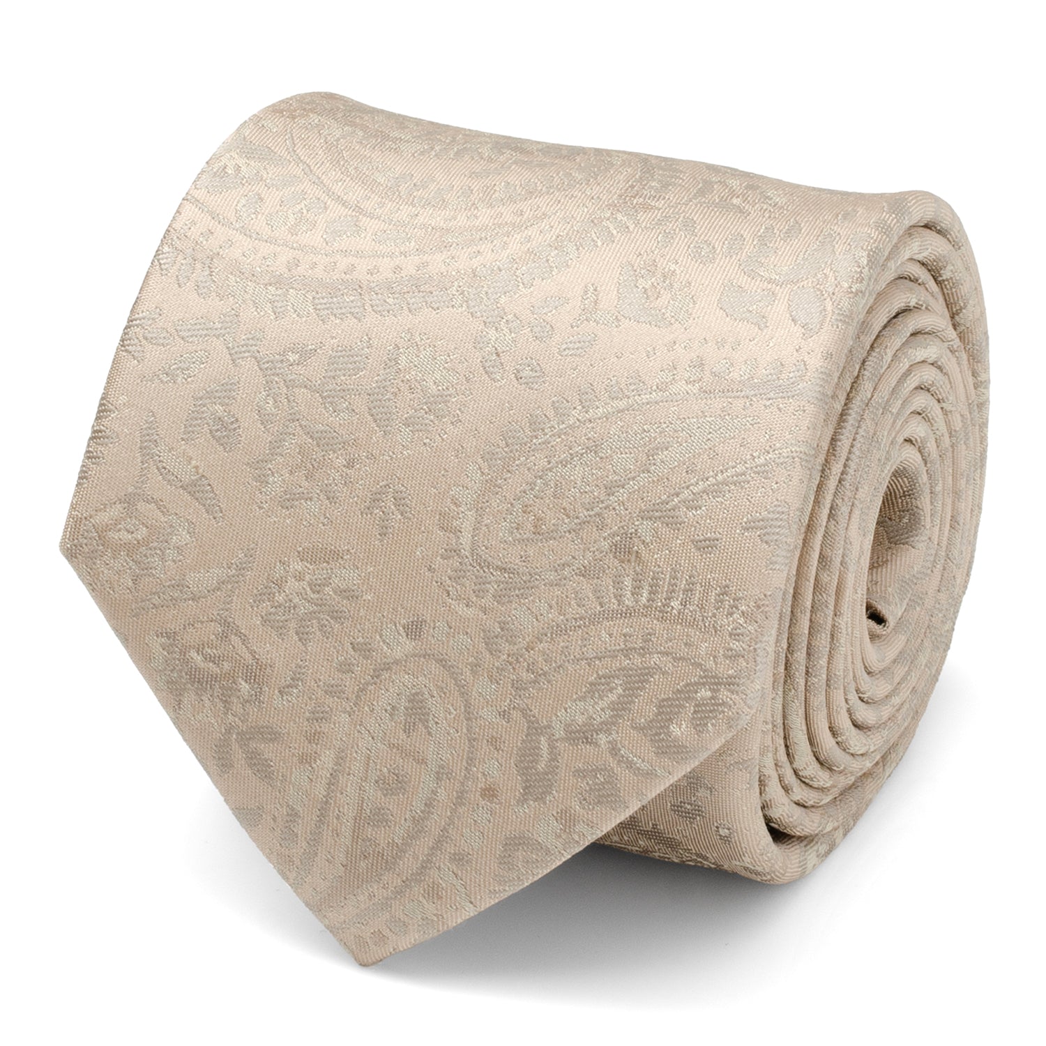 Champagne Paisley Men's Tie