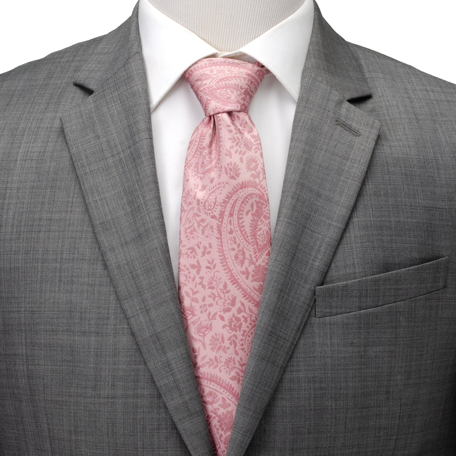 Blush Paisley Men's Tie