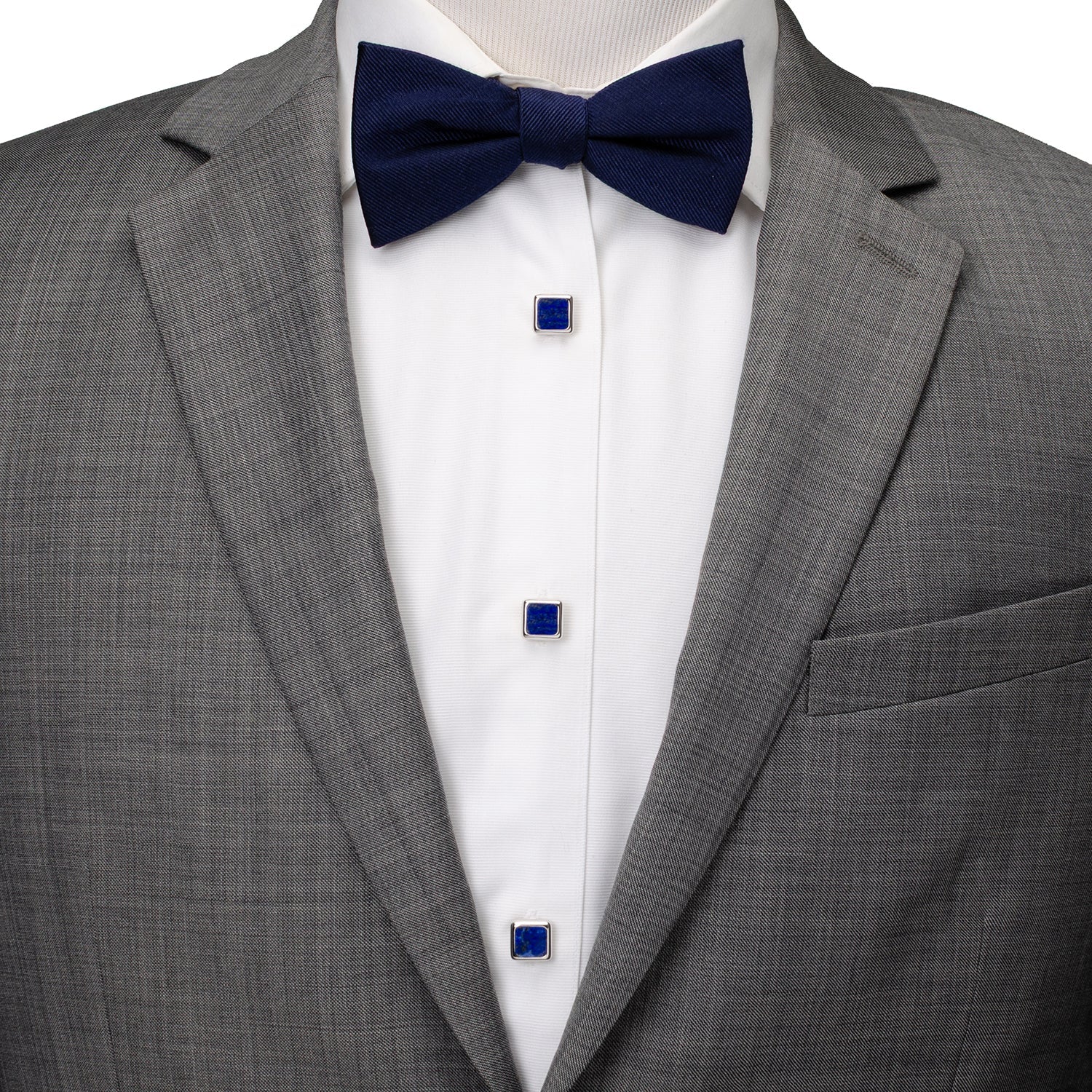 Sterling Silver and Lapis JFK Presidential Studs