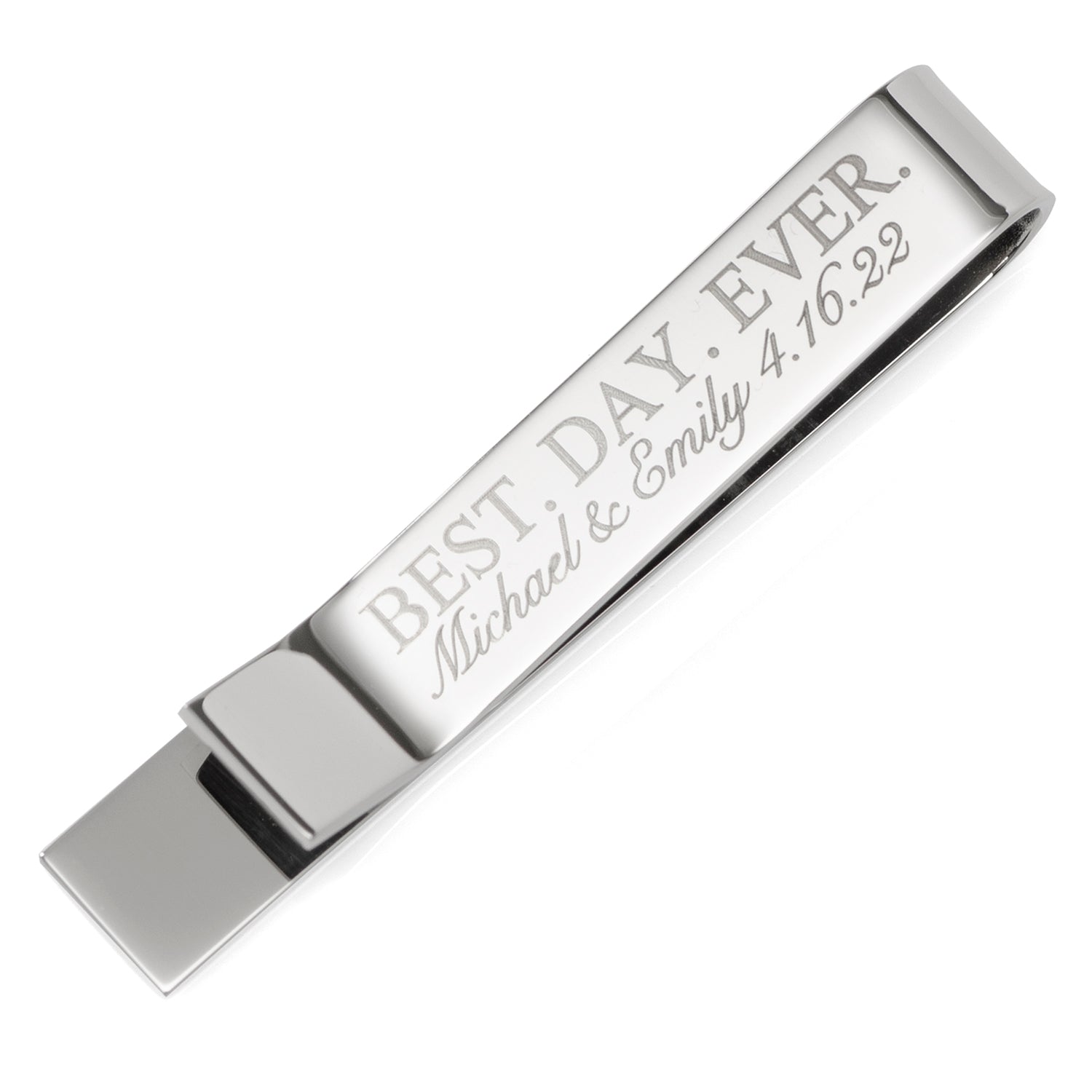 Best Day Ever Engravable Tie Bar