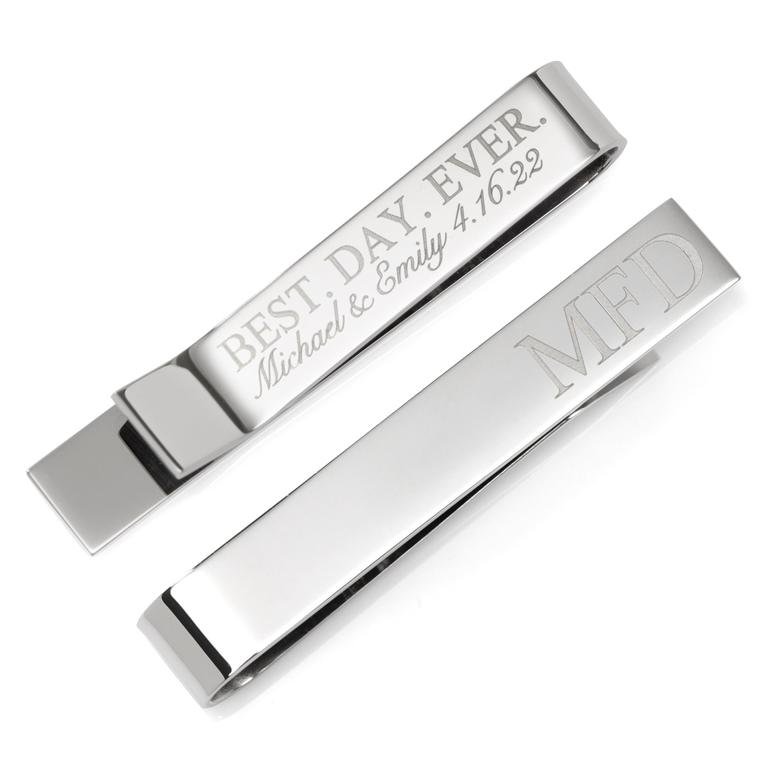 Best Day Ever Engravable Tie Bar