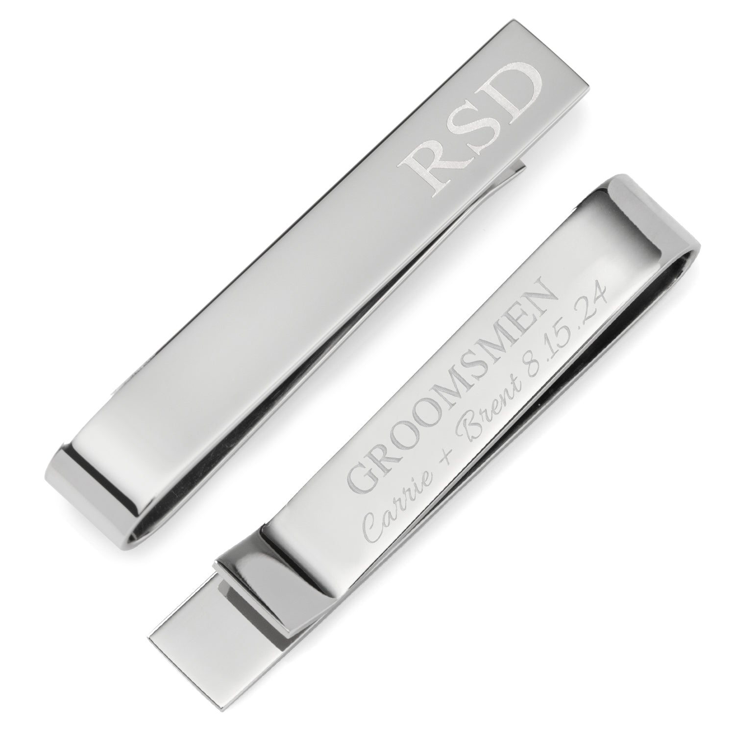 Wedding Party Engravable Tie Bar