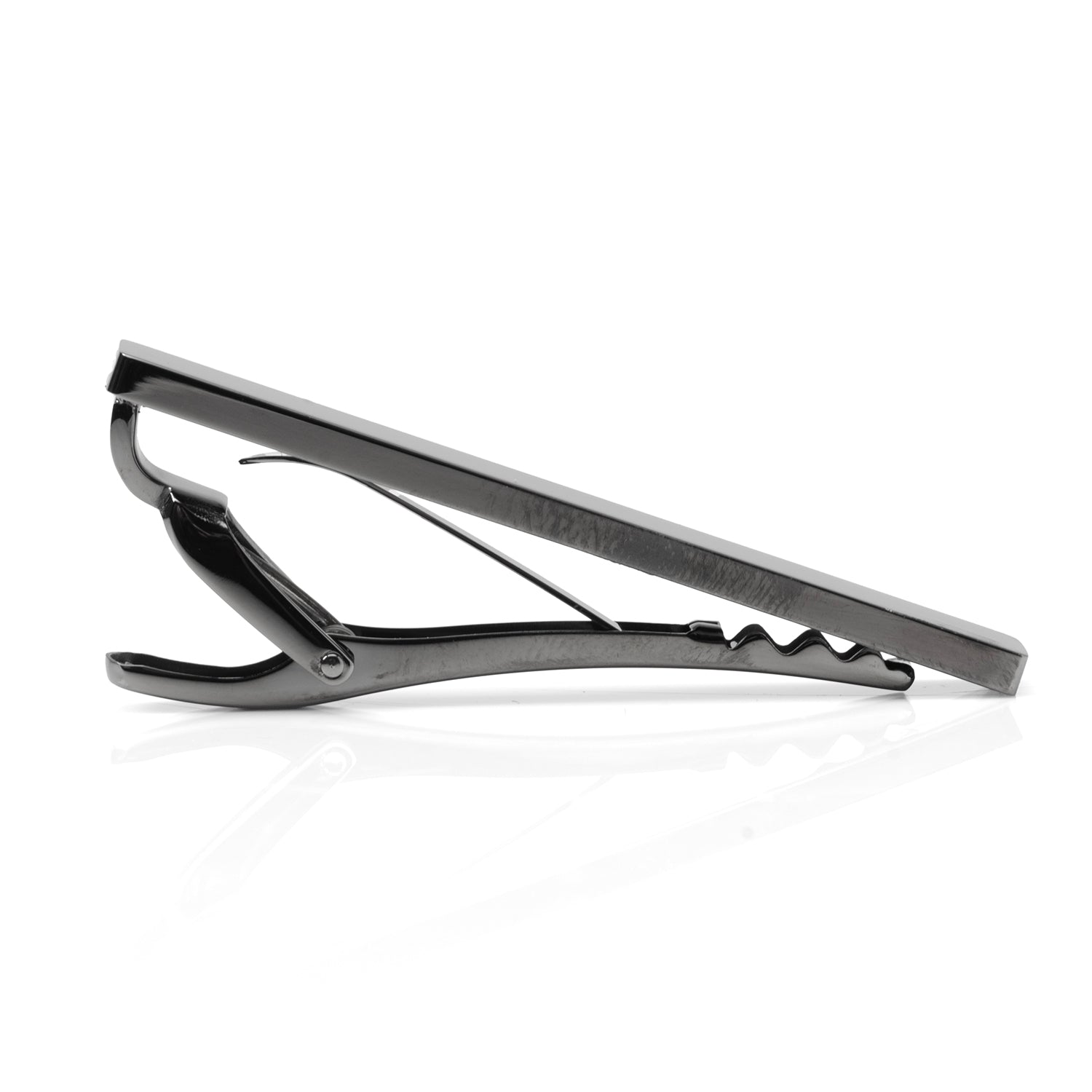 Stainless Steel Gunmetal Engravable Tie Clip
