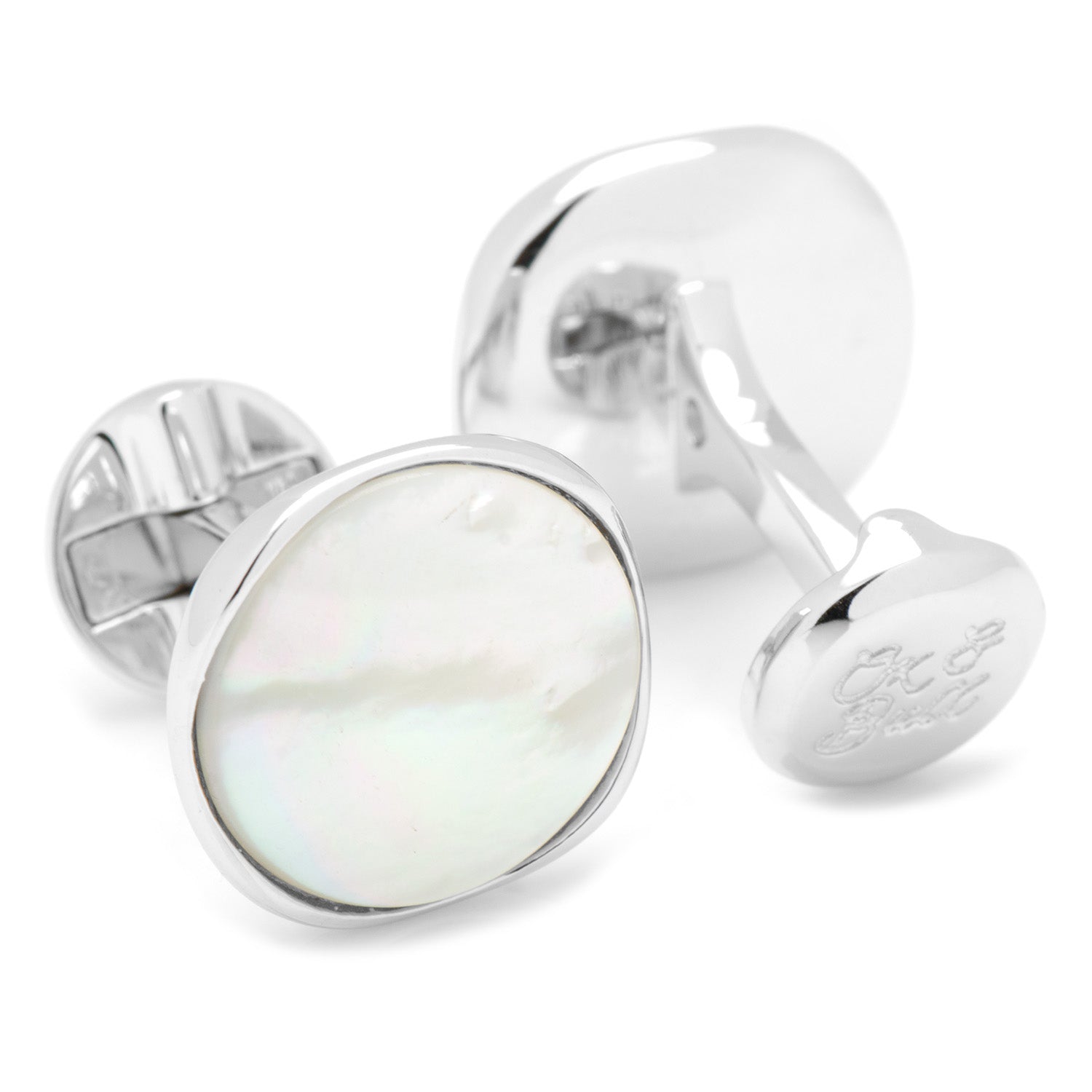Sterling Silver Classic Formal Mother of Pearl 5-Stud Set