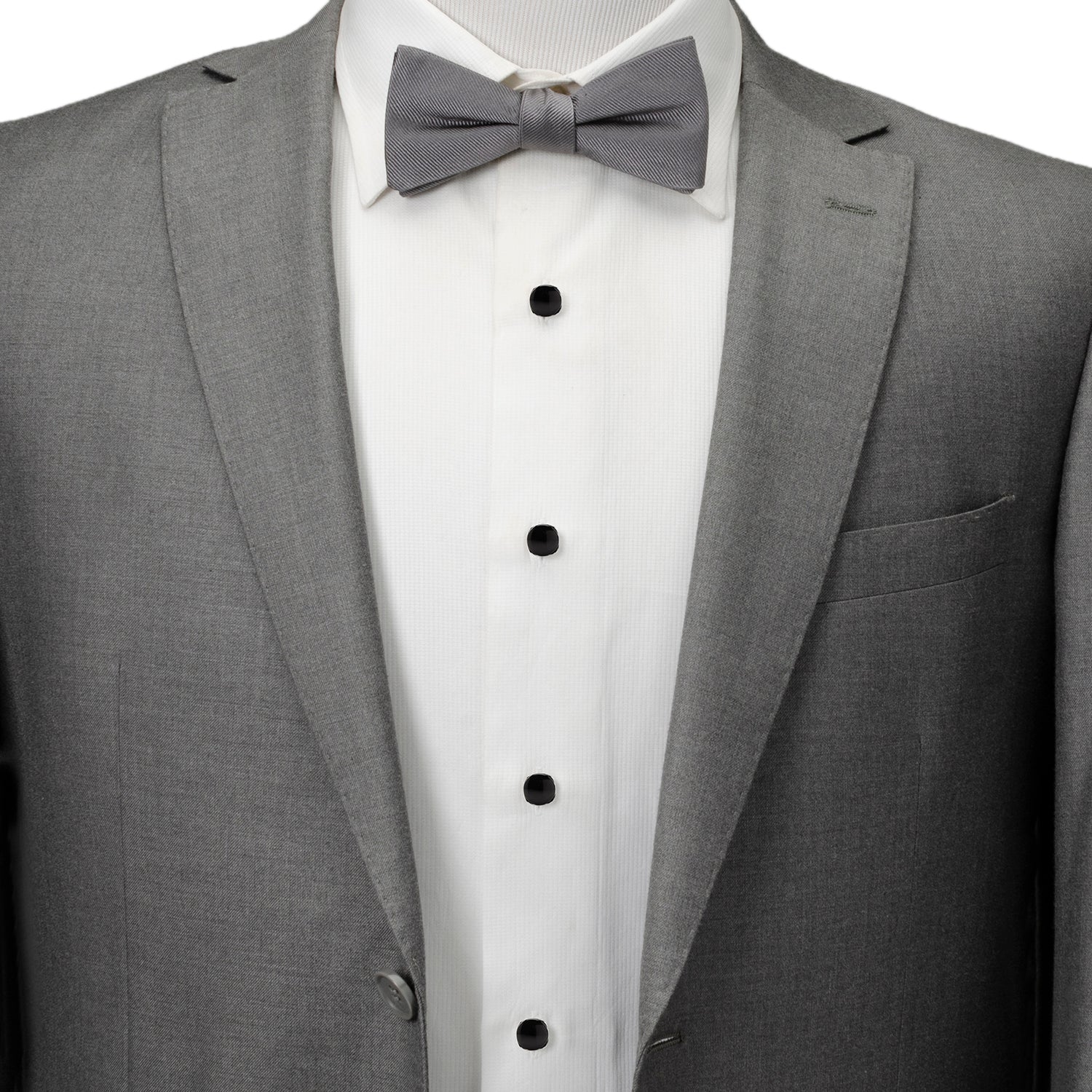 Sterling Silver Classic Formal Onyx 5-Stud Set