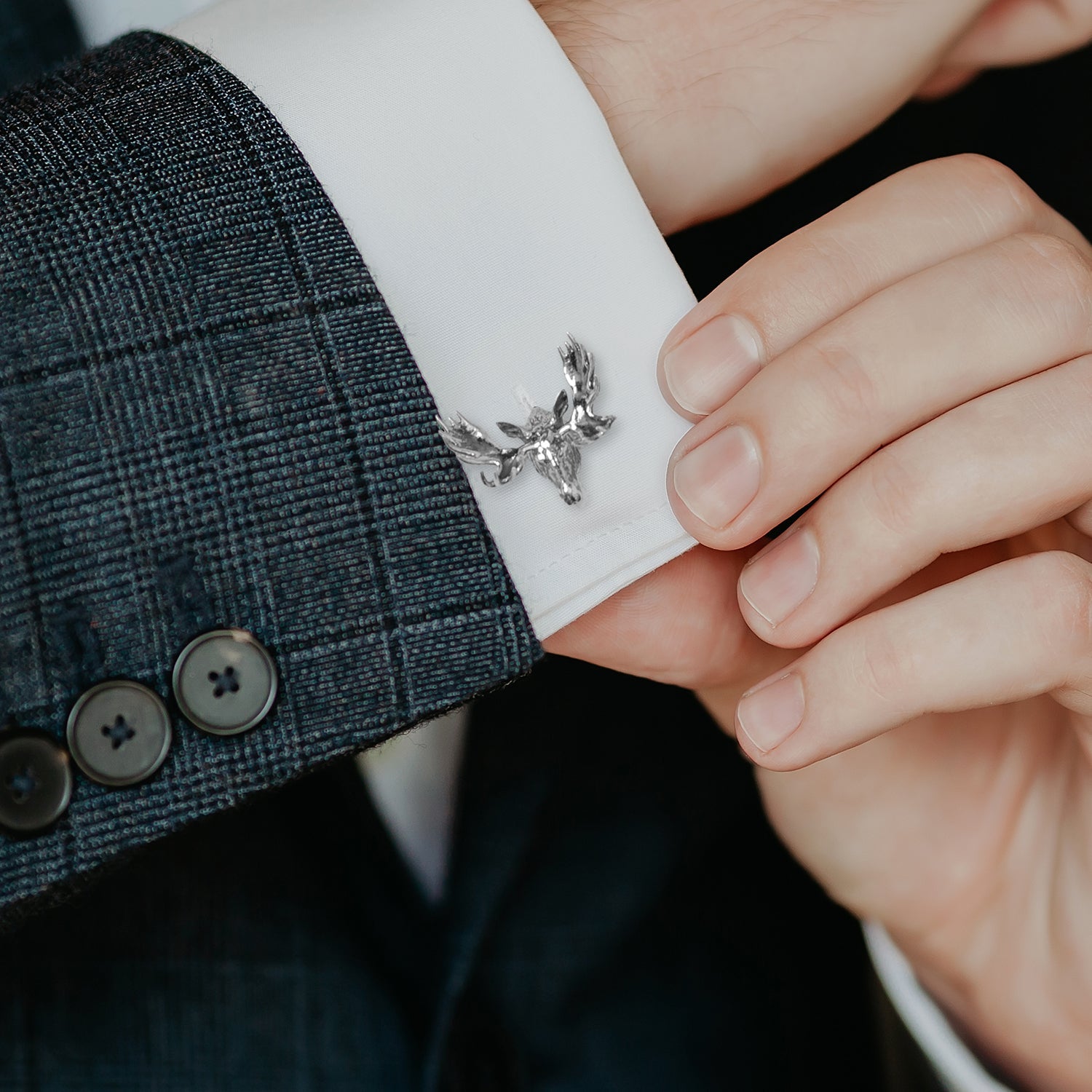 Antique Moose Cufflinks