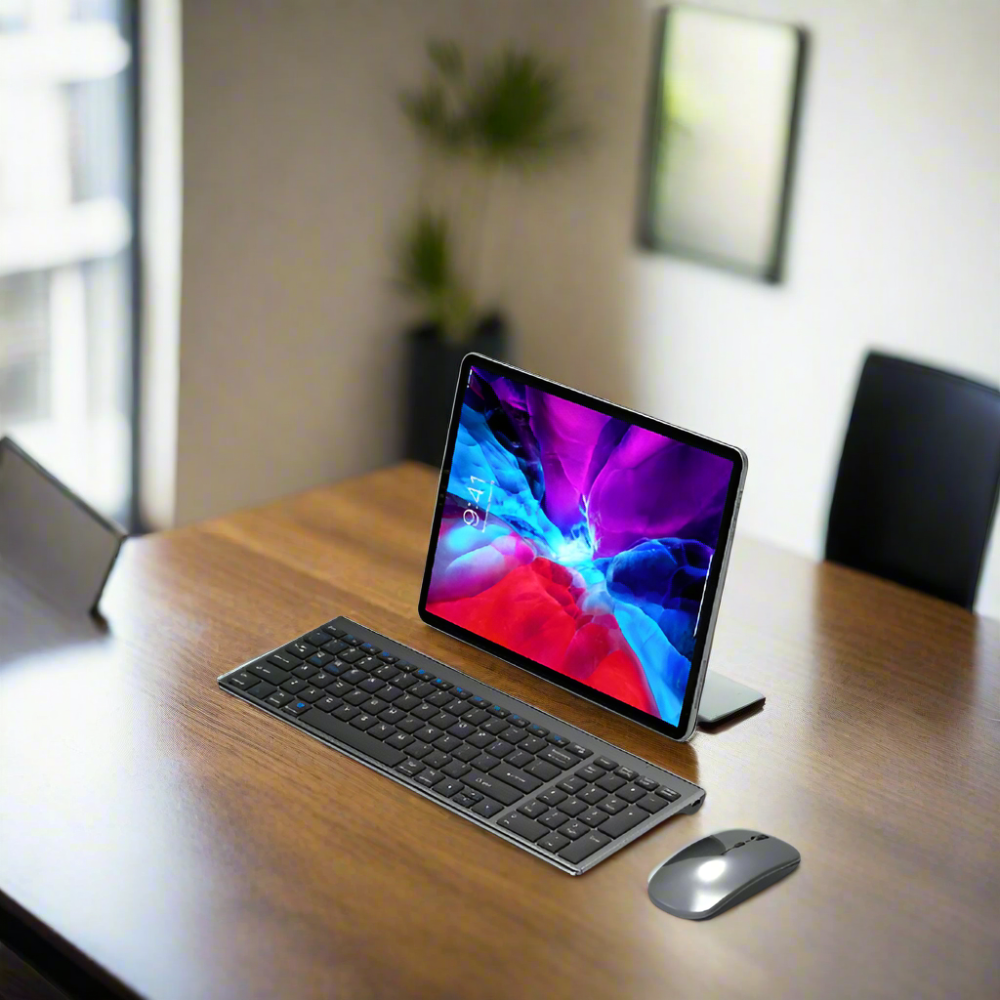 Onetify Dual Mode Wireless Ultra Thin Full Size Wireless Keyboard and Mouse Set