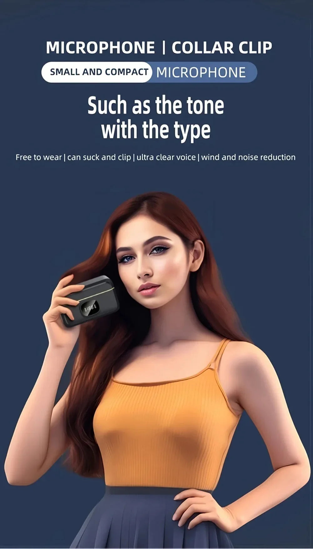 Plug & Play Wireless Clip on Mic