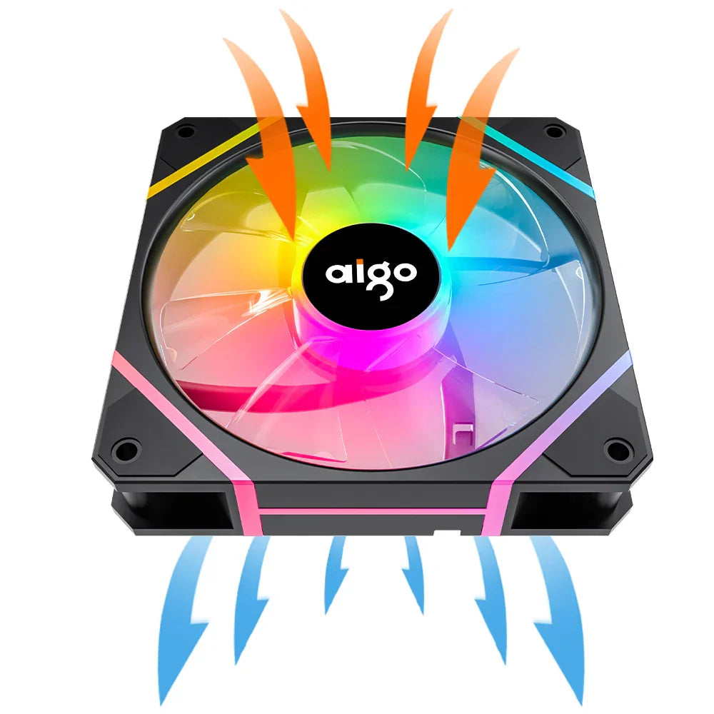 RGB Gaming Cooling Fan Kit 3 Pcs Set