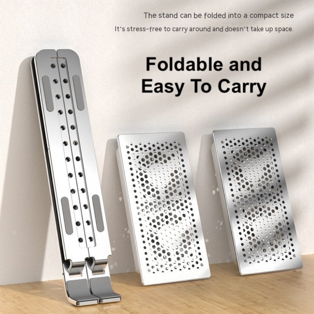 Aluminum Foldable Laptop Stand with 4 Cooling Fans