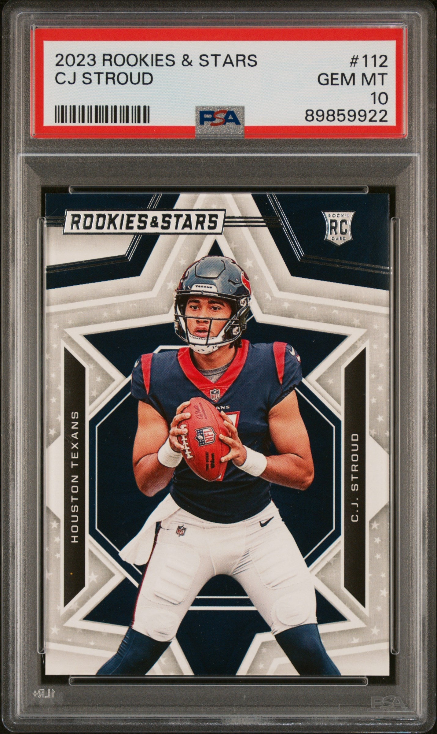 Graded 2023 Panini Rookies & Stars CJ Stroud #112 Rookie RC Football C