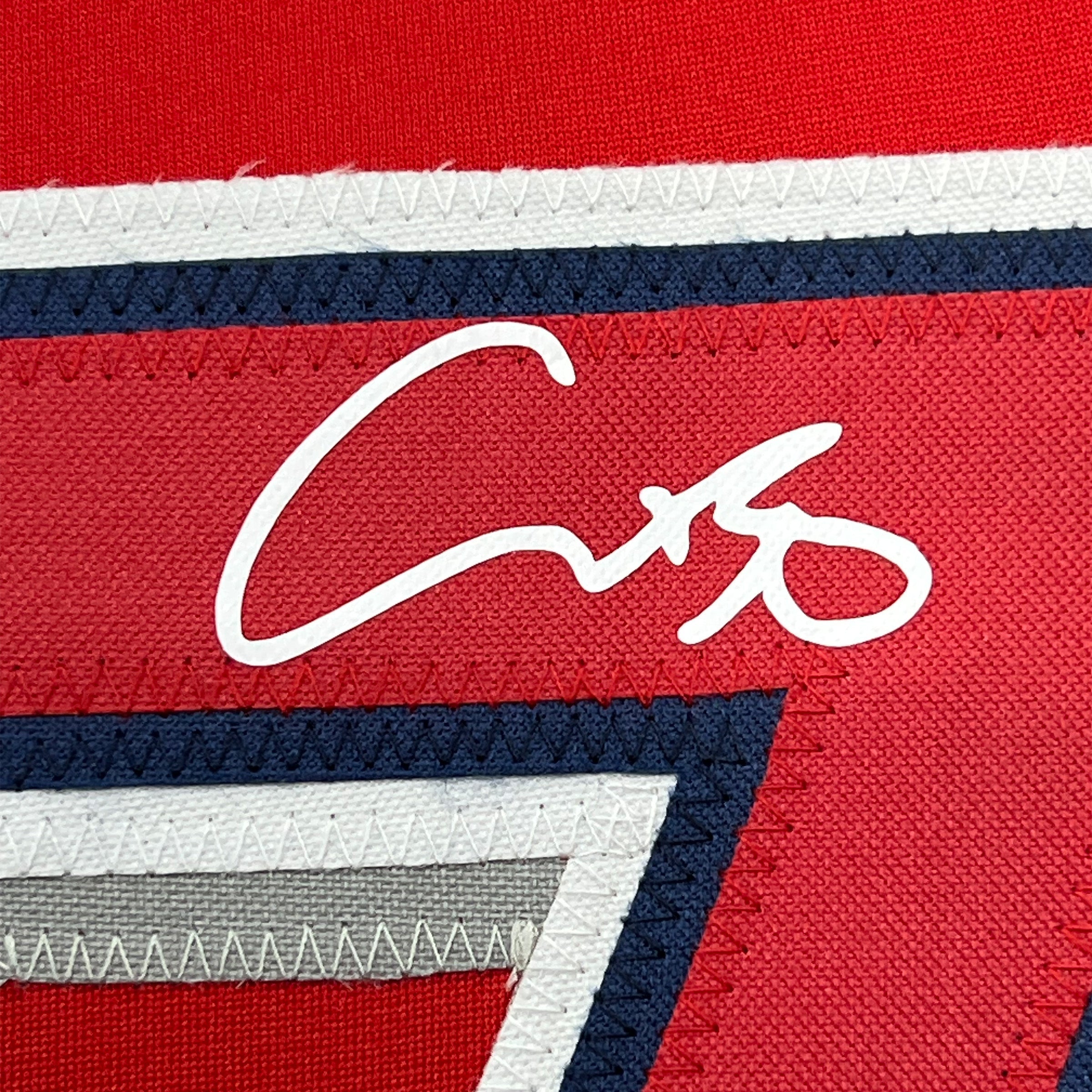 Framed Facsimile Autographed Shohei Ohtani 35x39 Los Angeles LA Anaheim Red Reprint Laser Auto Baseball Jersey
