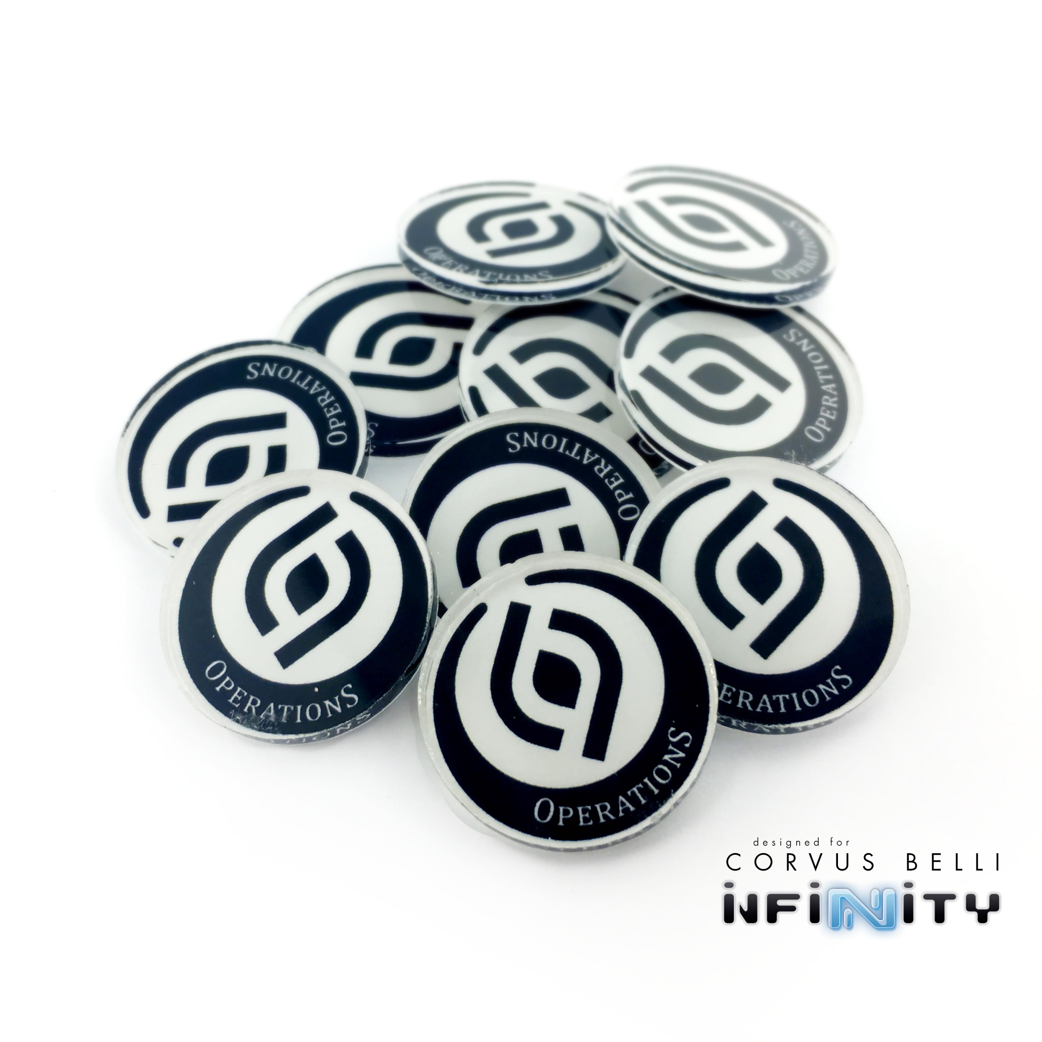 Full Color Infinity Faction Markers, 25mm (Bag of 10)