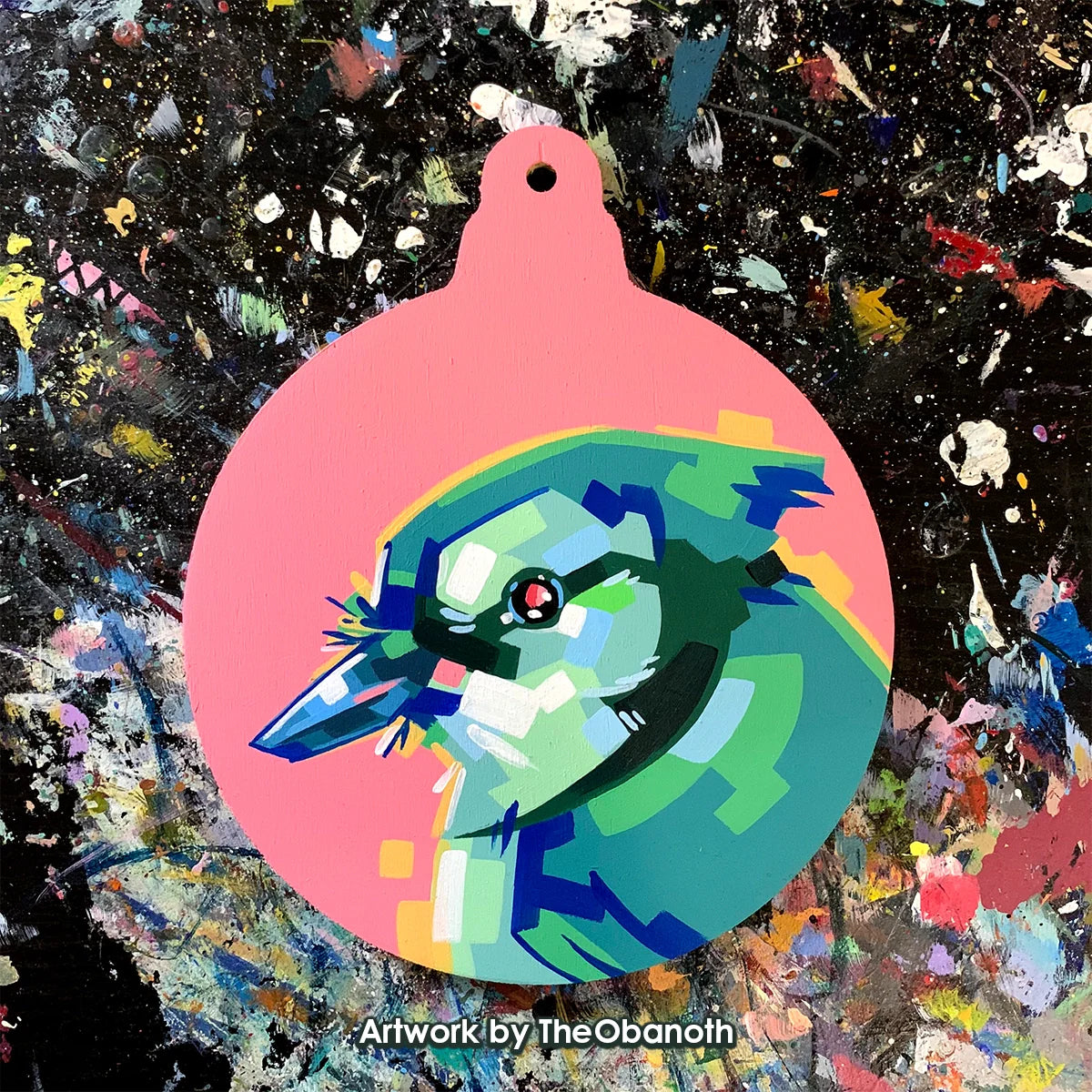 Trekell Round Ornament Panel - 2 Pack - Wooden Painting Canvas