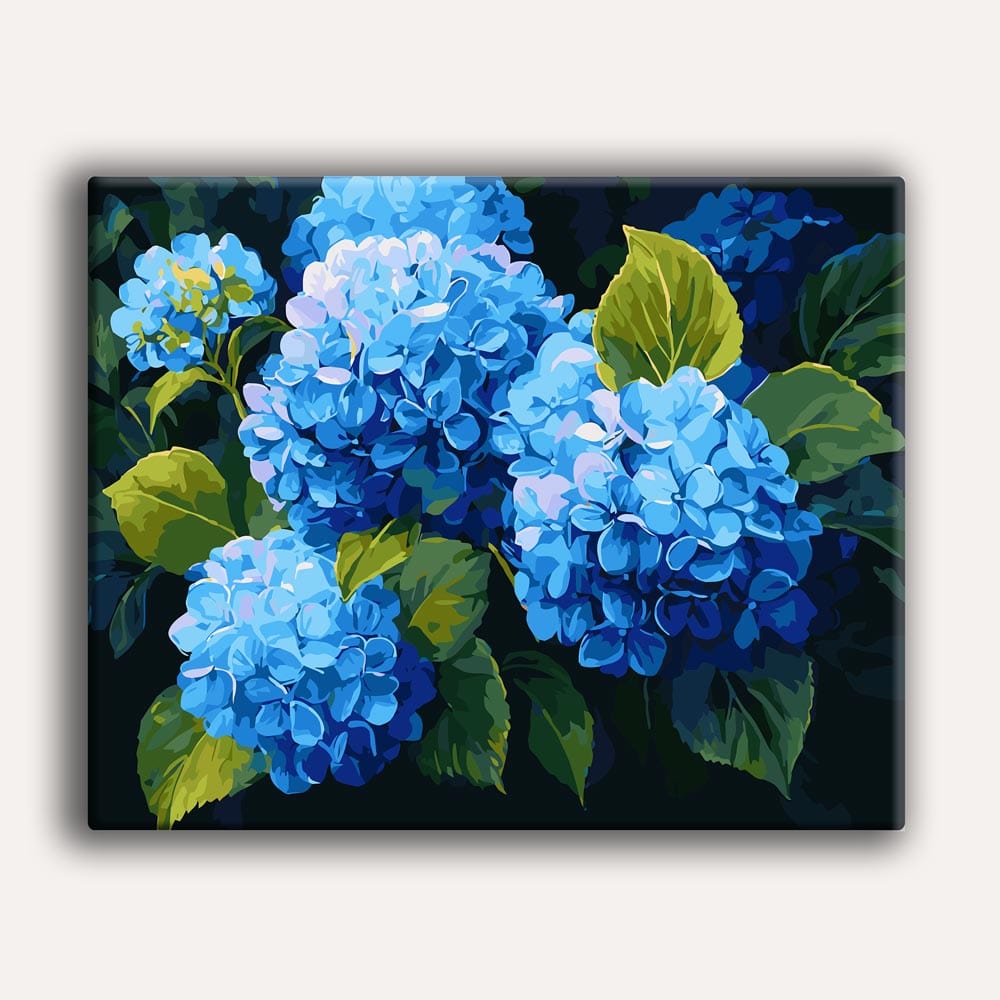 Blue Hydrangeas - Paint By Numbers Kit