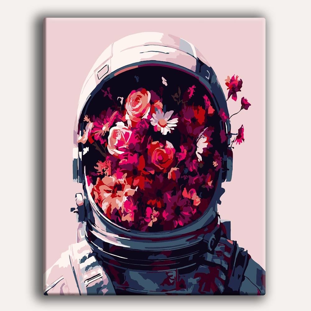 Floral Astronaut - Paint By Numbers Kit