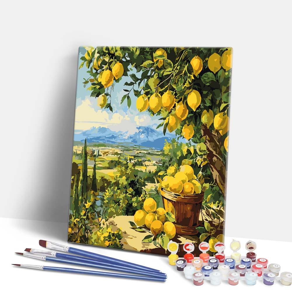 Lemon Garden - Paint By Numbers Kit