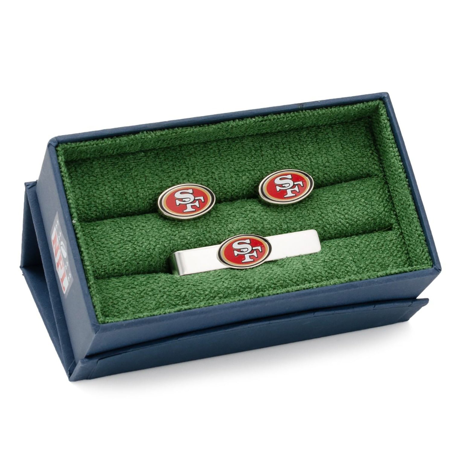 NFL San Francisco 49er's Cufflinks and Tie Bar Gift Set